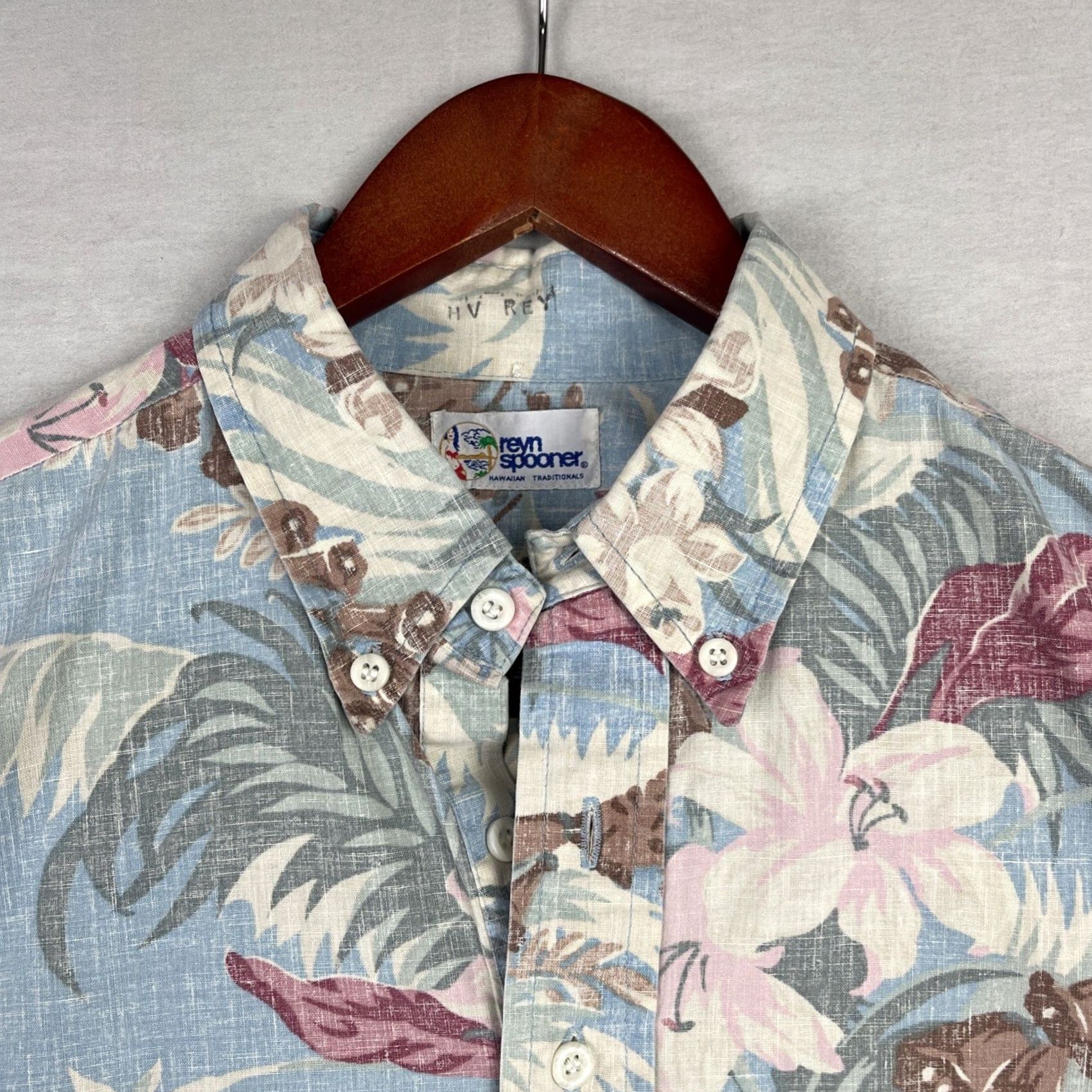 Reyn Spooner VINTAGE Reyn Spooner Shirt Mens Large Blue Button Down Hawaiian Aloha Reverse Print Size US L / EU 52-54 / 3 - 5 Thumbnail