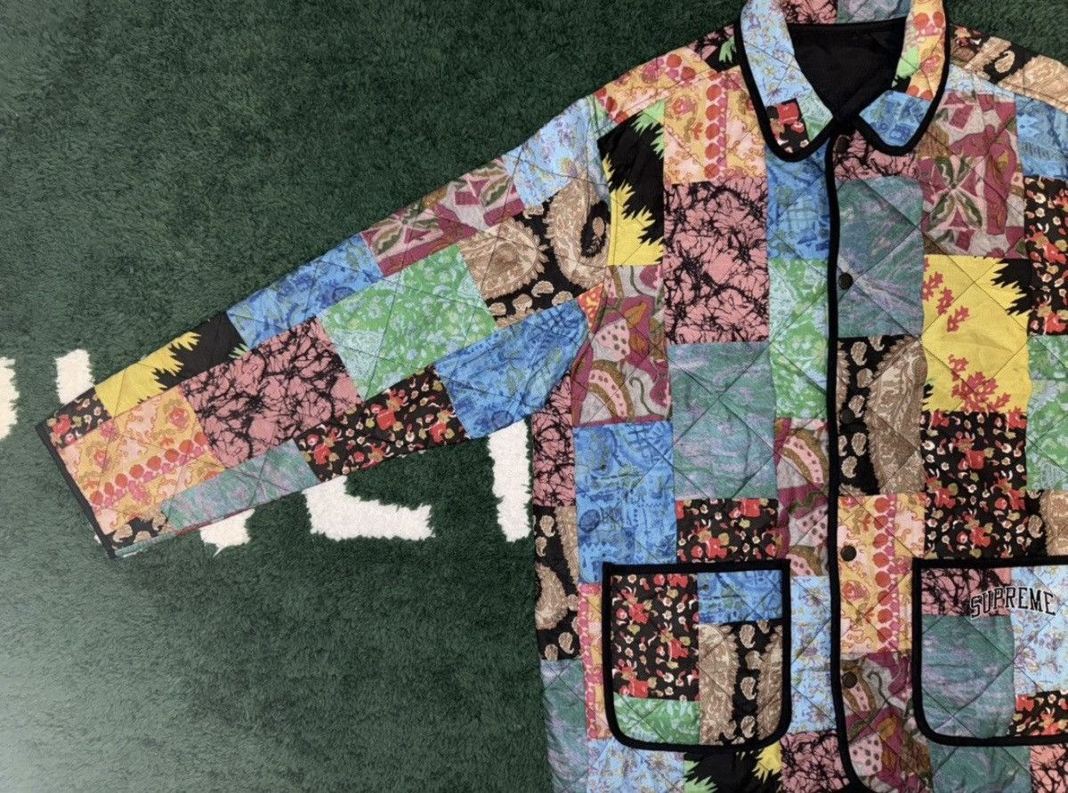 Supreme Supreme Reversible Patchwork Quilted Jacket Size US XL / EU 56 / 4 - 4 Thumbnail