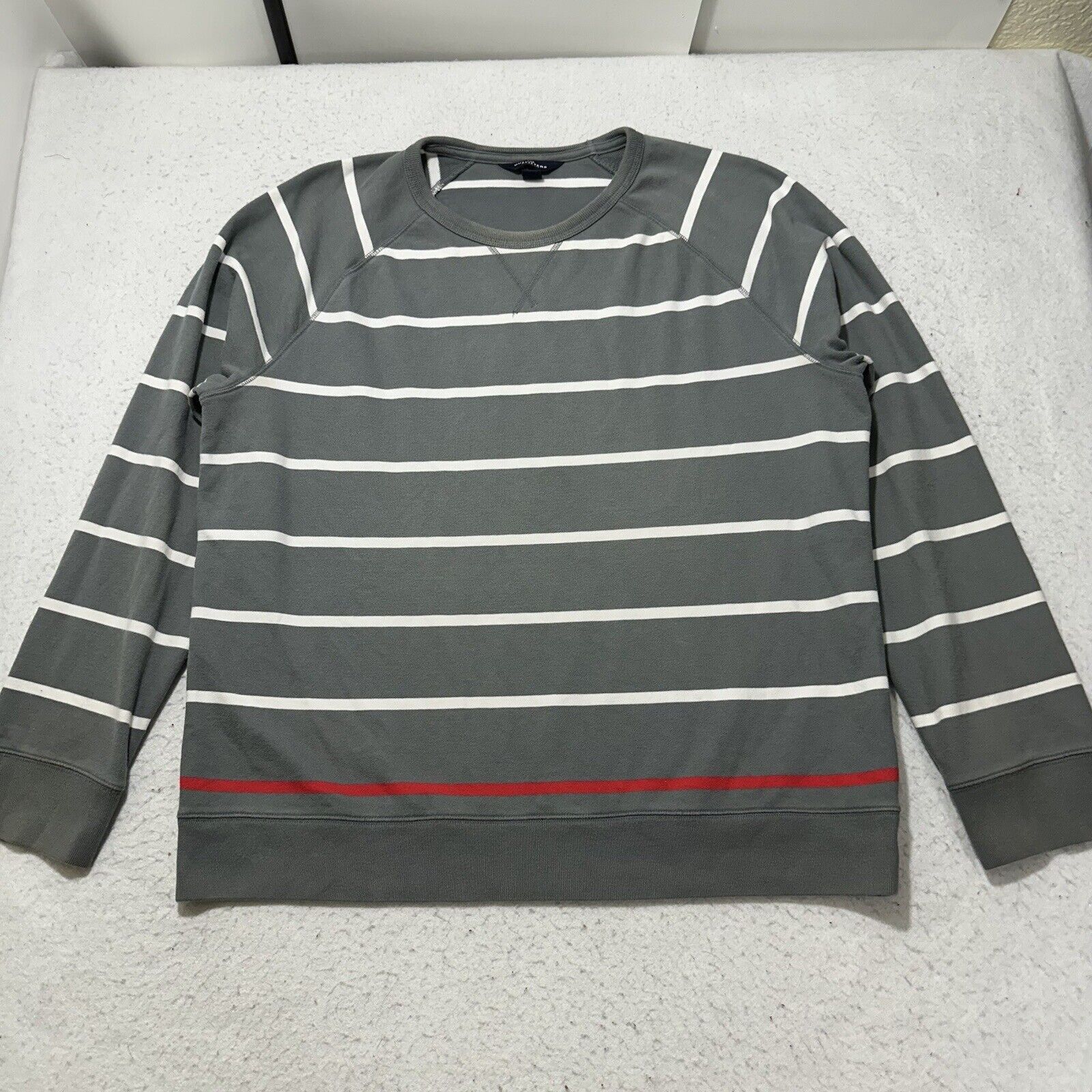 Lands' End The Outfitters Lands' End XL Sweater Gray Striped Pullover Size US XL / EU 56 / 4 - 1 Thumbnail