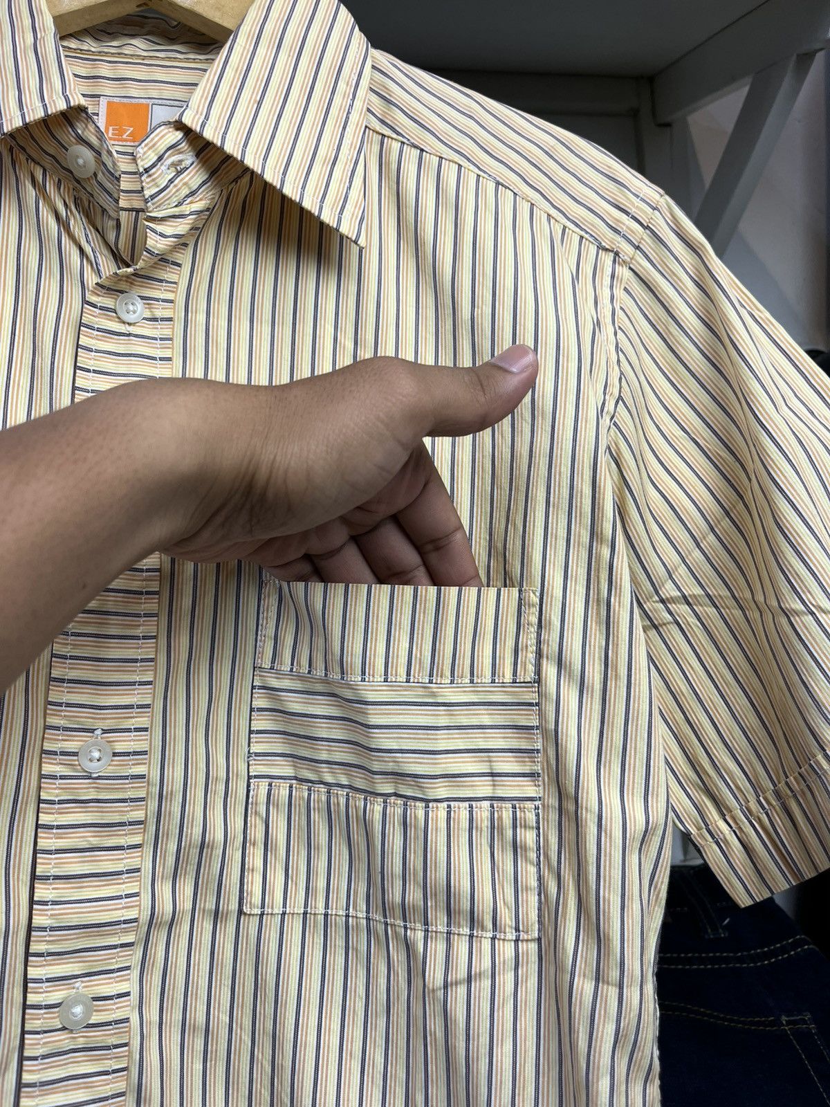 Ermenegildo Zegna Ermenegildo Zegna Striped Shirt Size US L / EU 52-54 / 3 - 6 Thumbnail