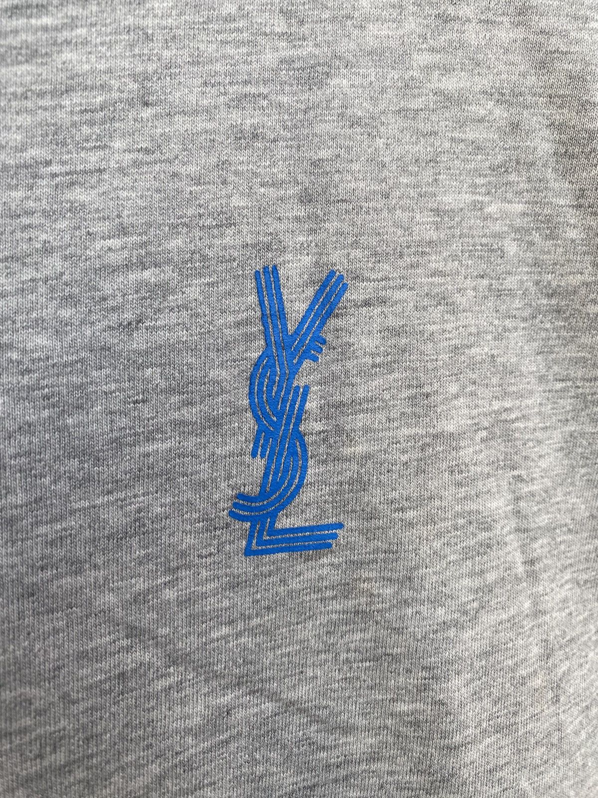 Yves Saint Laurent Big Logo YSL Longsleeve Rare Size US L / EU 52-54 / 3 - 3 Thumbnail