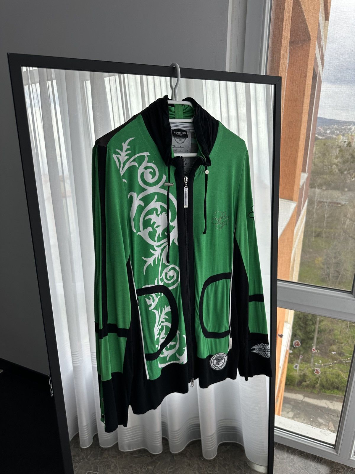 Sportalm Kitzbuhel × Vintage VTG SportalmKitzbuhel Designer Track Jacket with Rhinestones Size S / US 4 / IT 40 - 1 Thumbnail