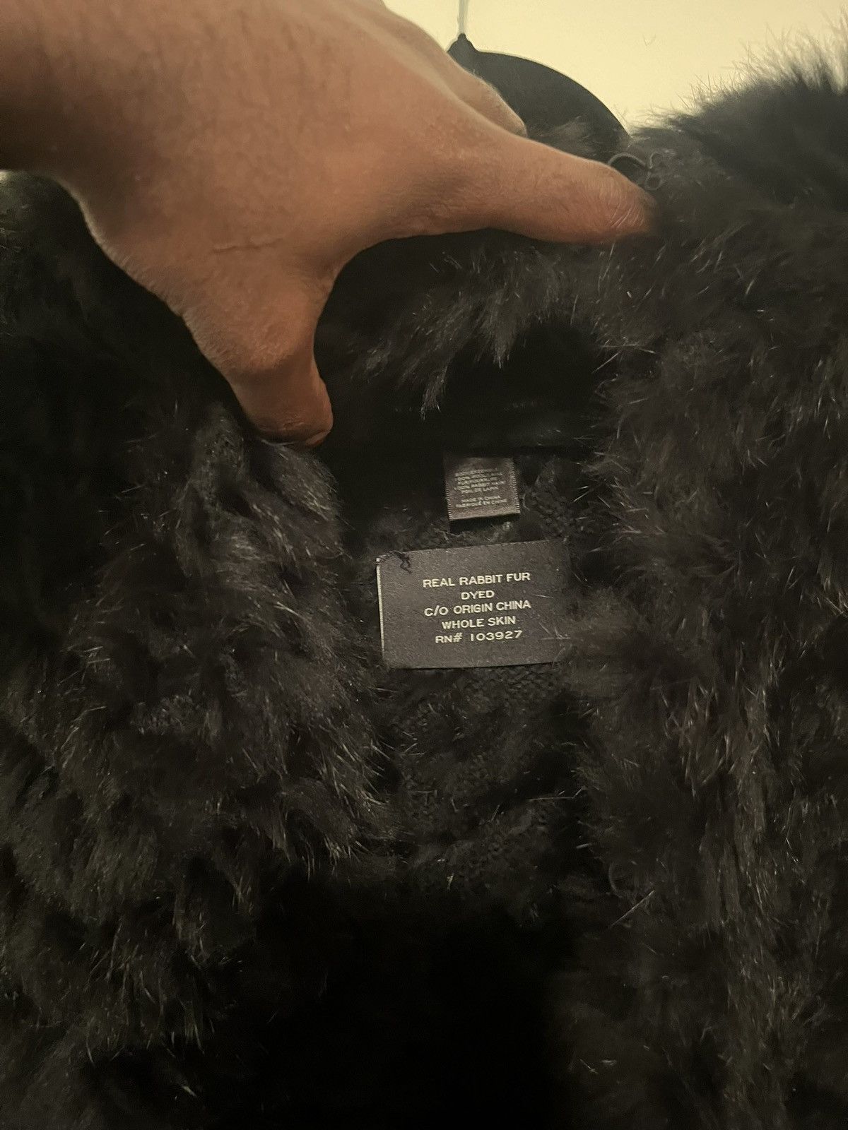 Marc Jacobs Black Marc Jacobs Rabbit Fur Size S / US 4 / IT 40 - 6 Thumbnail