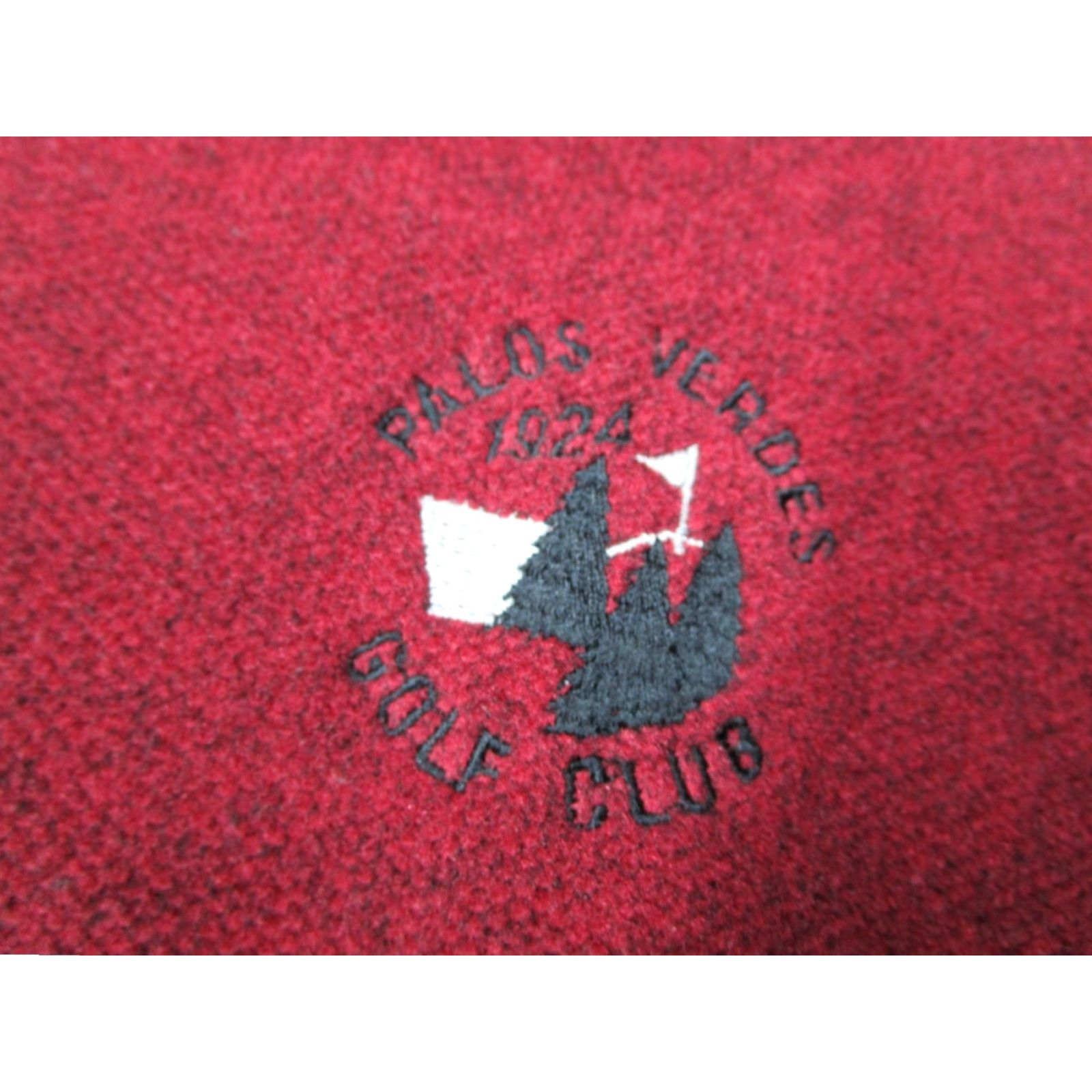 Vintage Straight Down Sweater Mens Medium Red Snap Front Fleece Palos Verdes Golf USA Size US M / EU 48-50 / 2 - 3 Thumbnail