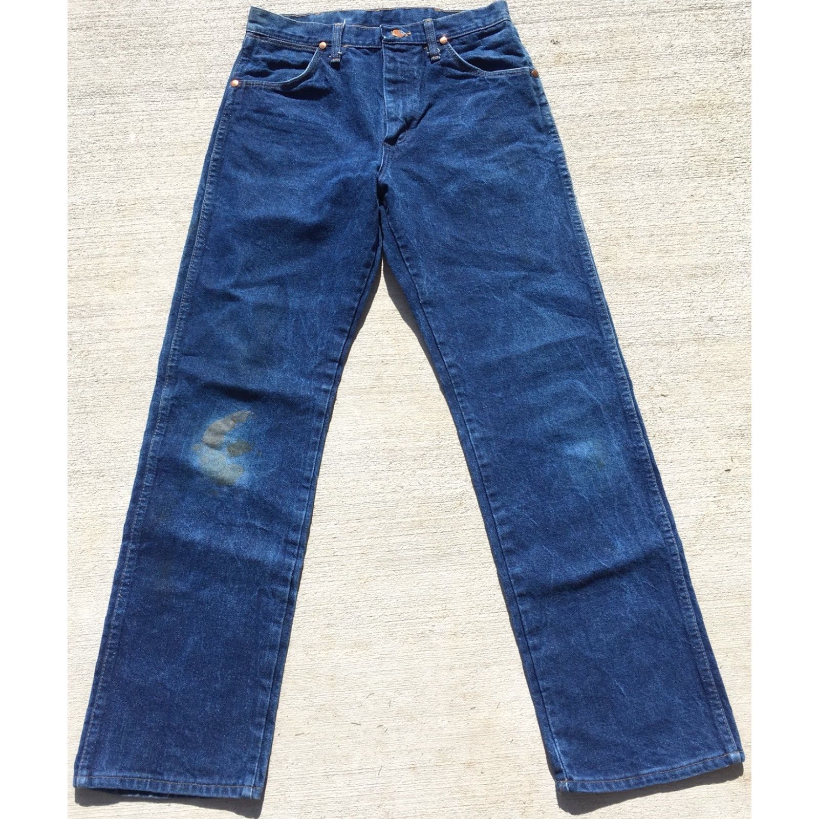 Wrangler VINTAGE Wrangler Jeans Western Cowboy Made In USA 13MWZ 32 X 31 Measure 30 X 31 Jeans Blue Wrangler 32 Inseam 31 Mens Size US 30 / EU 46 - 7 Thumbnail