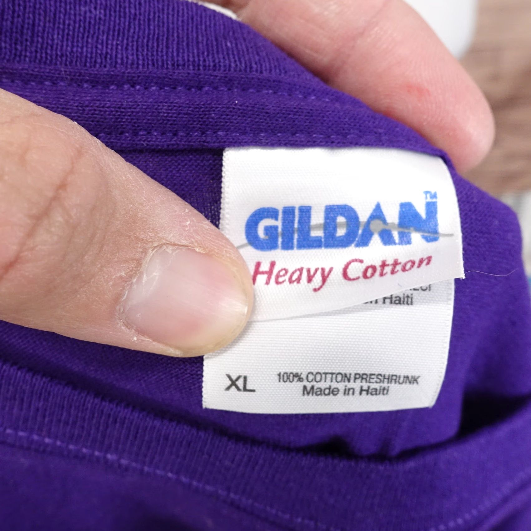 Gildan VINTAGE Harrah's Metropolis Illinois Casino Hotel Purple T-Shirt XL Unisex Cotton Casual 2000s Mens Size US XL / EU 56 / 4 - 6 Thumbnail