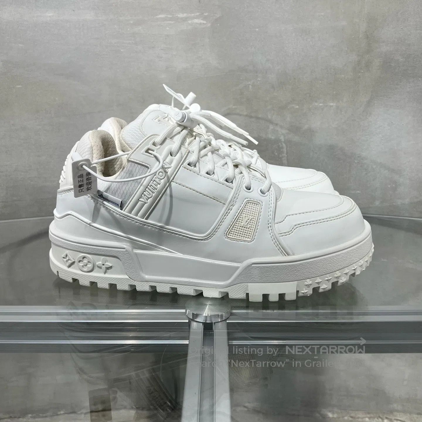 Louis Vuitton Louis Vuitton SKI Trainer Series White Plump Ding shoes Size US 7.5 / EU 40-41 - 4 Thumbnail