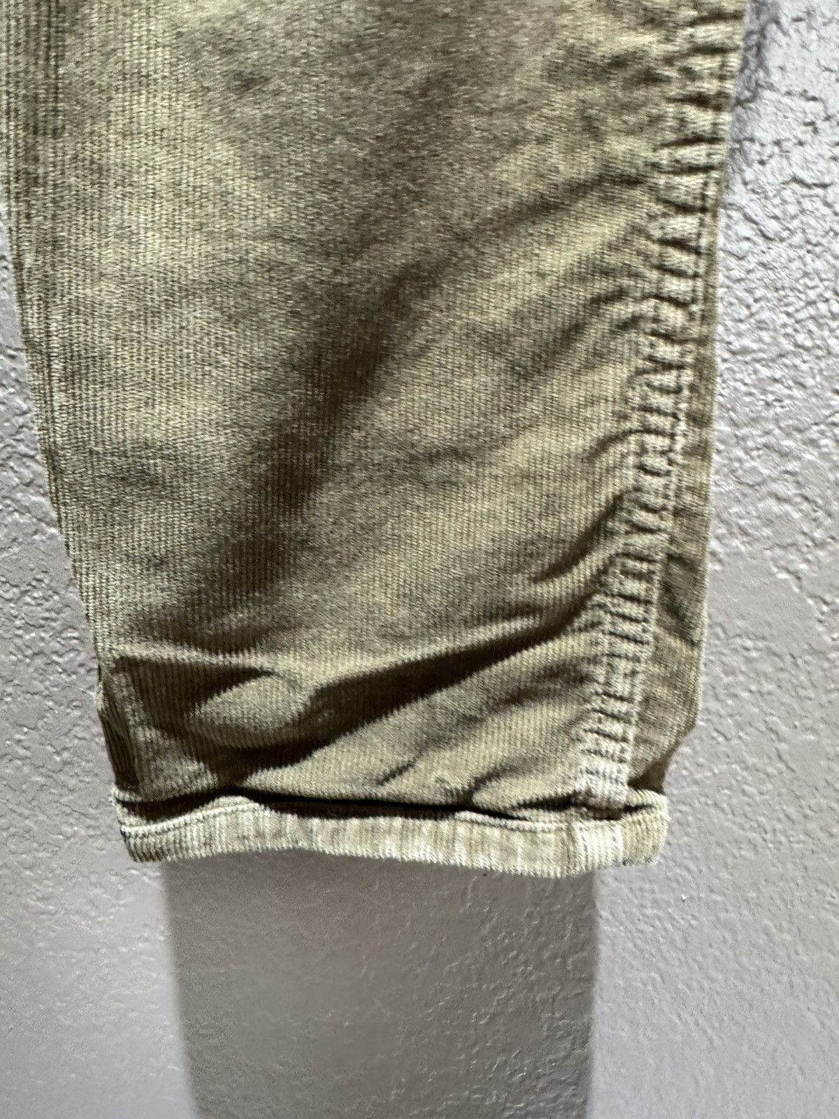 Acne Studios Acne Studios Green Olive Corduroy Pants Fine Soft Faded Slim Size US 30 / EU 46 - 7 Thumbnail