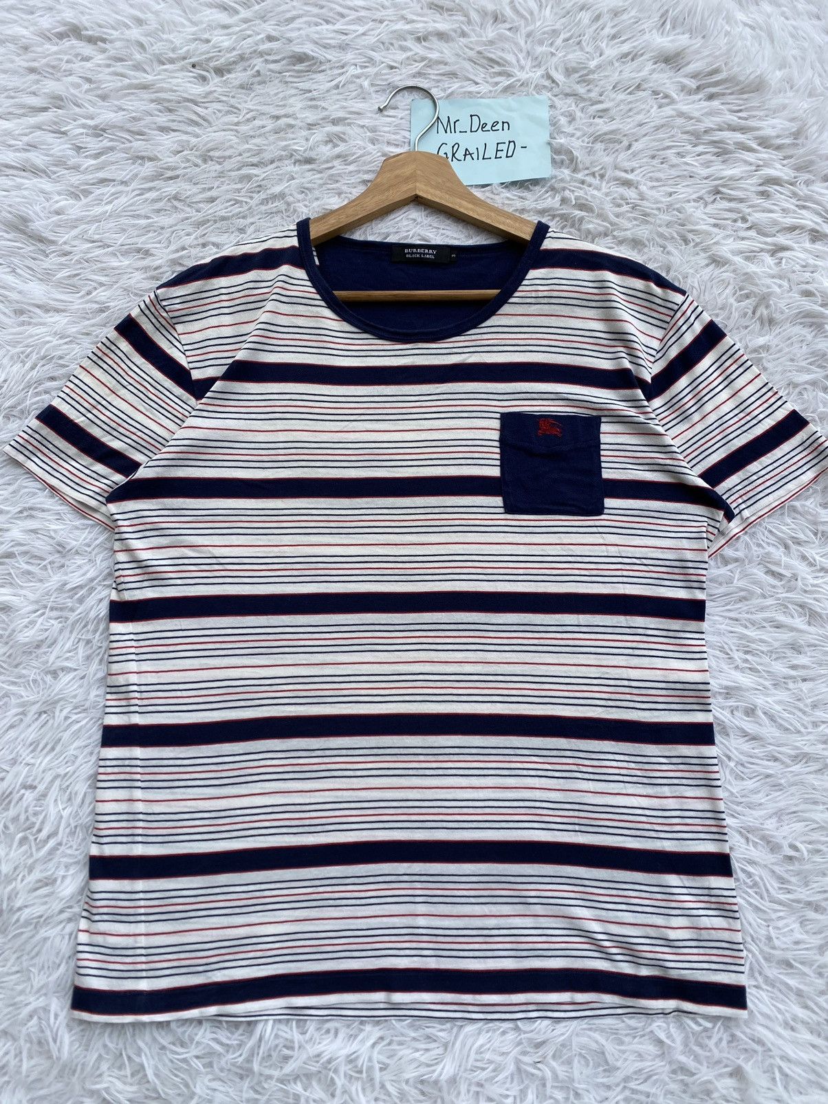 Burberry Rare Vintage Burberry Stripes Tshirt Size US M / EU 48-50 / 2 - 4 Thumbnail