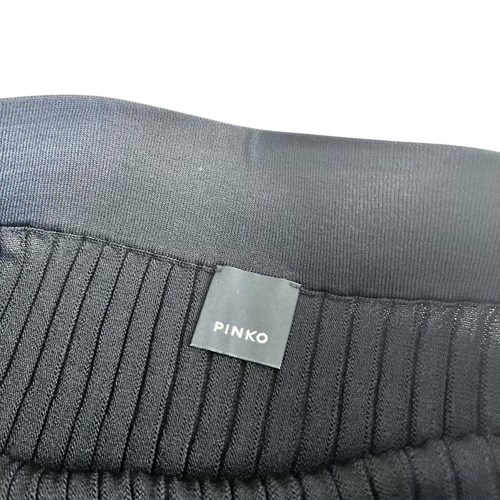 Pinko Pinko Black Pleated Knit Side Button Maxi Skirt Size Medium Size 30" / US 8 / IT 44 - 3 Thumbnail