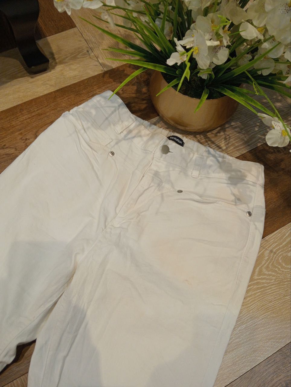 Issey Miyake ISSEY MIYAKE PLANTATION STRETCH PANTS - SIZE M Size 30" / US 8 / IT 44 - 4 Thumbnail