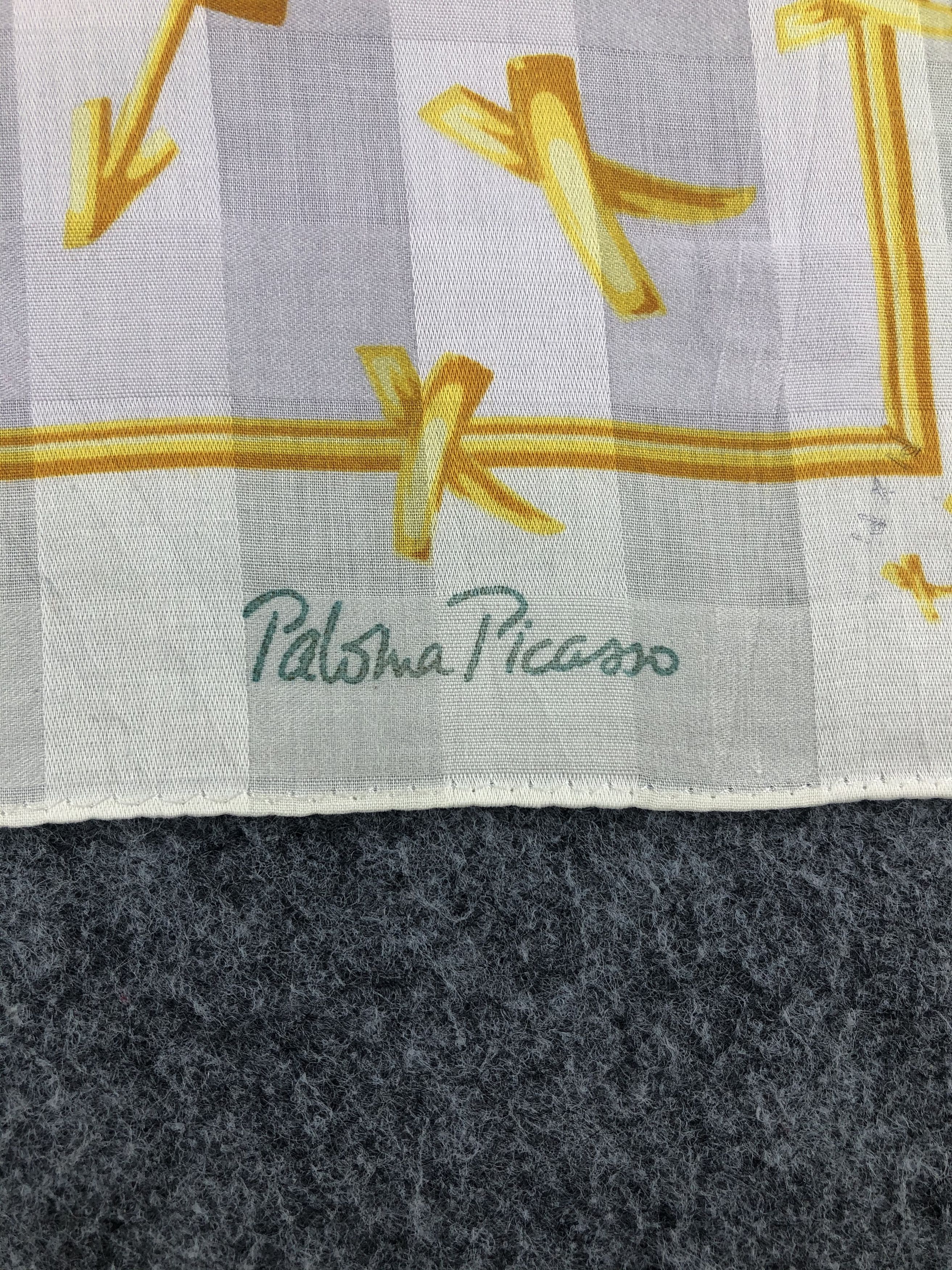 Paloma Picasso × Vintage Paloma Picasso Handkerchief / Bandana / Neckerchief Size ONE SIZE - 5 Thumbnail