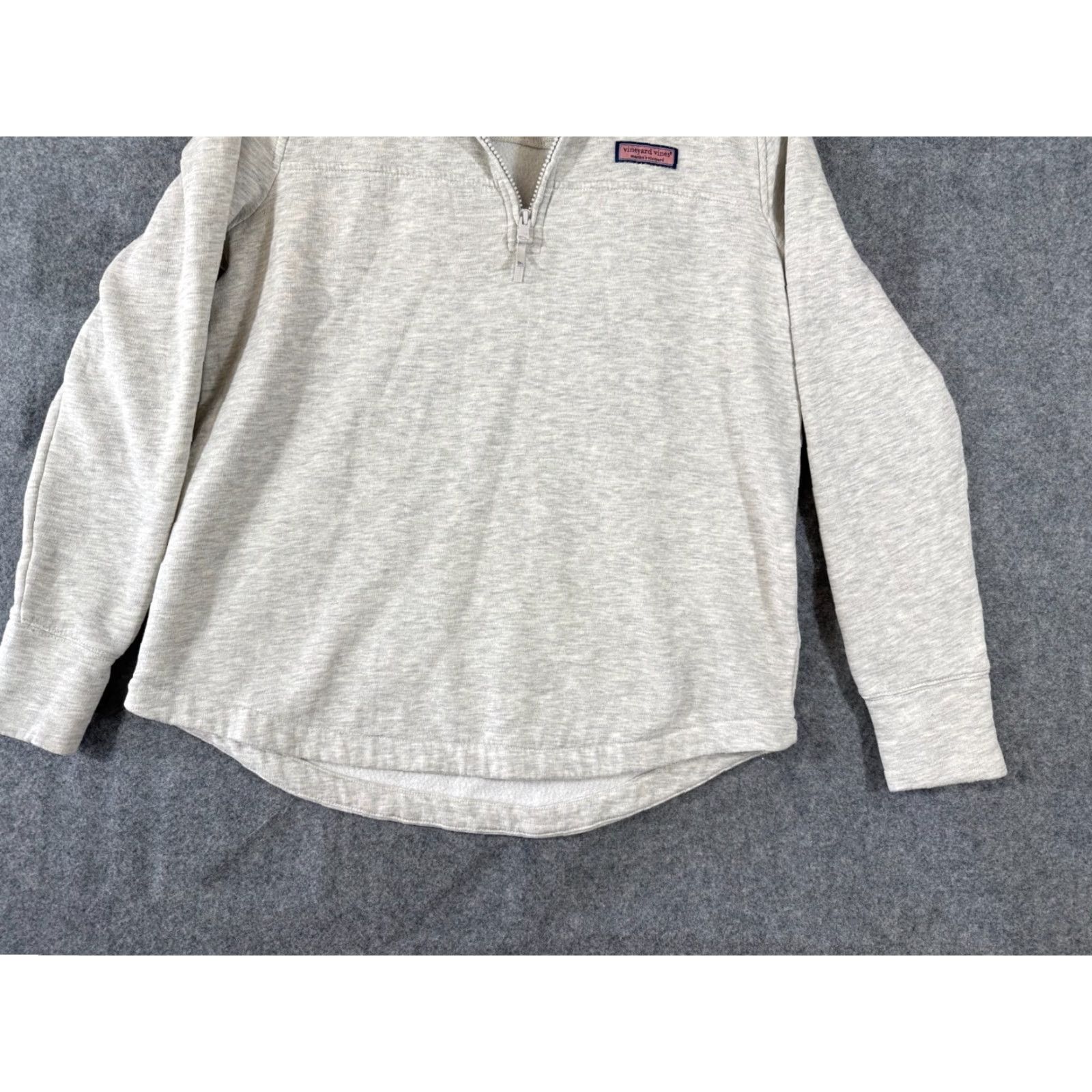 Vineyard Vines Vineyard Vines Sweater Mens S Heather Gray Fleece 1/4 Zip Pullover Mock Neck Logo Sweater Mens S Gray Vertex? Size US S / EU 44-46 / 1 - 4 Thumbnail