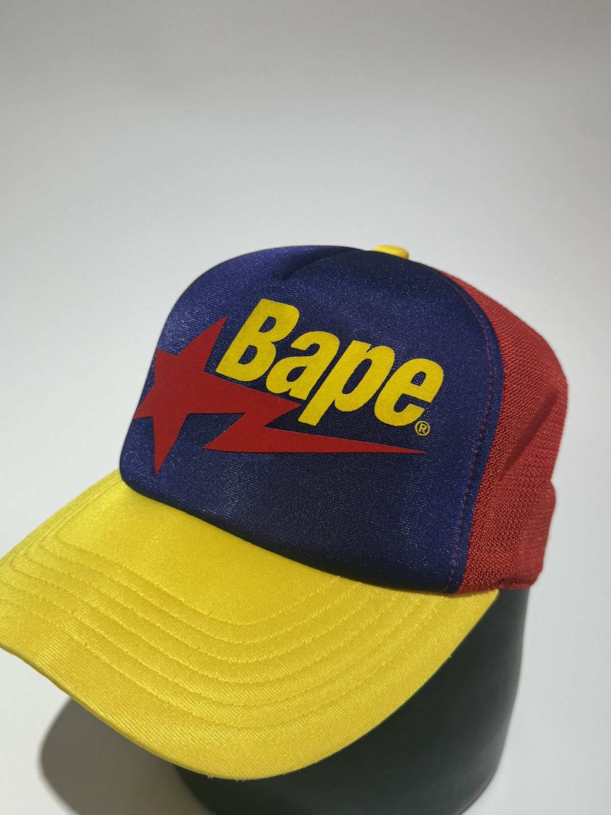 Bape Bathing Ape BAPE Nigo Era STA Logo Trucker Hat Rare Size ONE SIZE - 3 Thumbnail