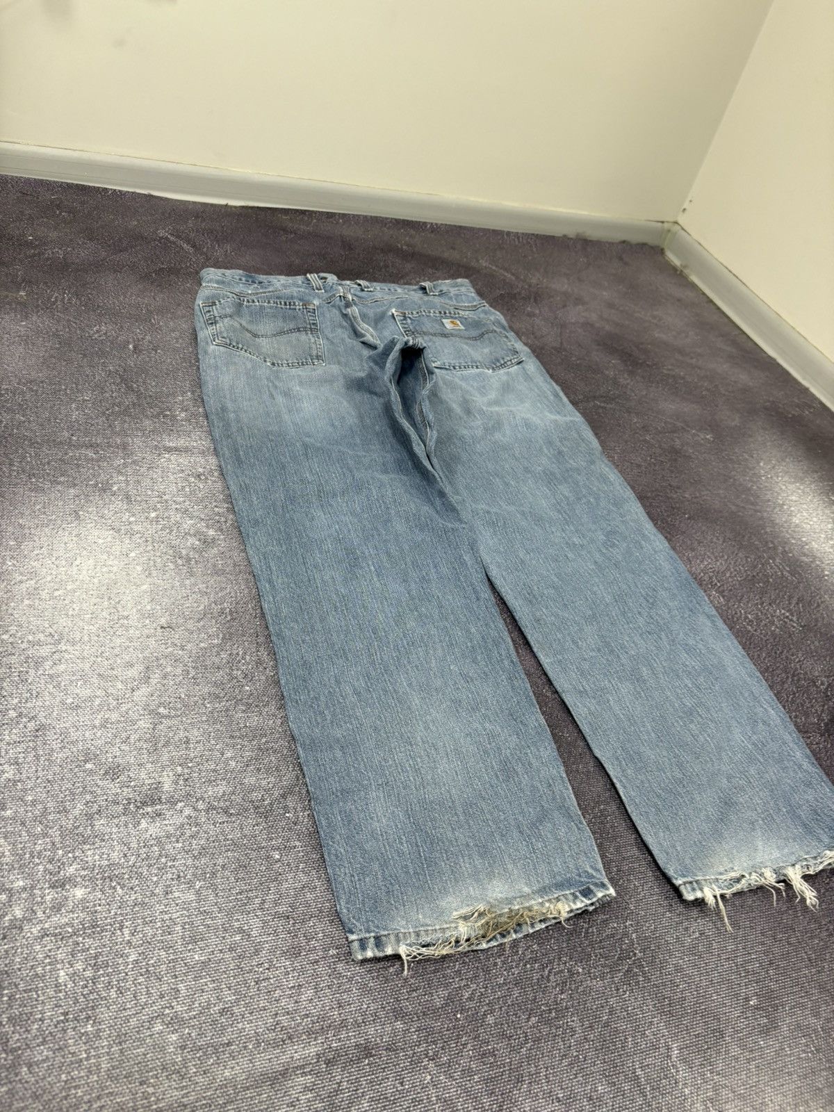 Carhartt Vintage Carhartt Washed Light Blue USA Hype Baggy Jeans Size US 36 / EU 52 - 3 Thumbnail