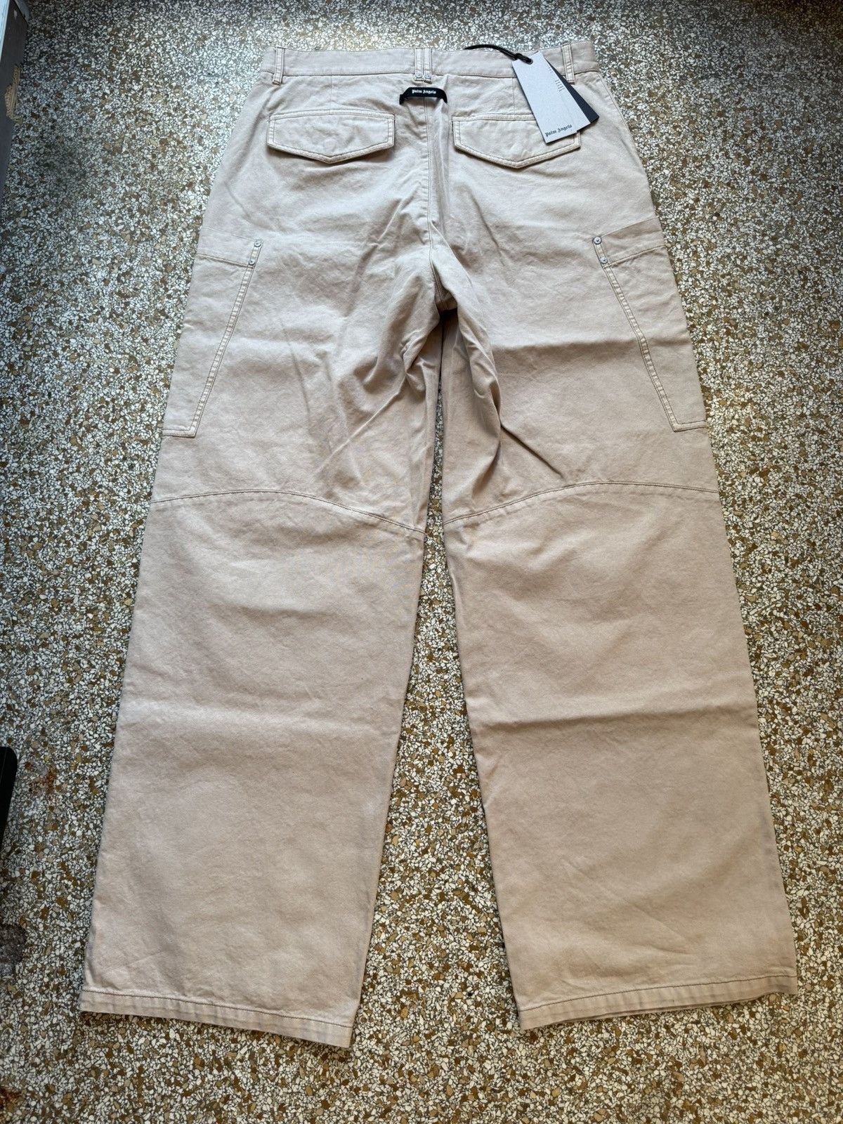 Palm Angels Palm Angels Slim Cotton Cargo Pants – Baggy Fit – Size EU52 Size US 36 / EU 52 - 2 Thumbnail