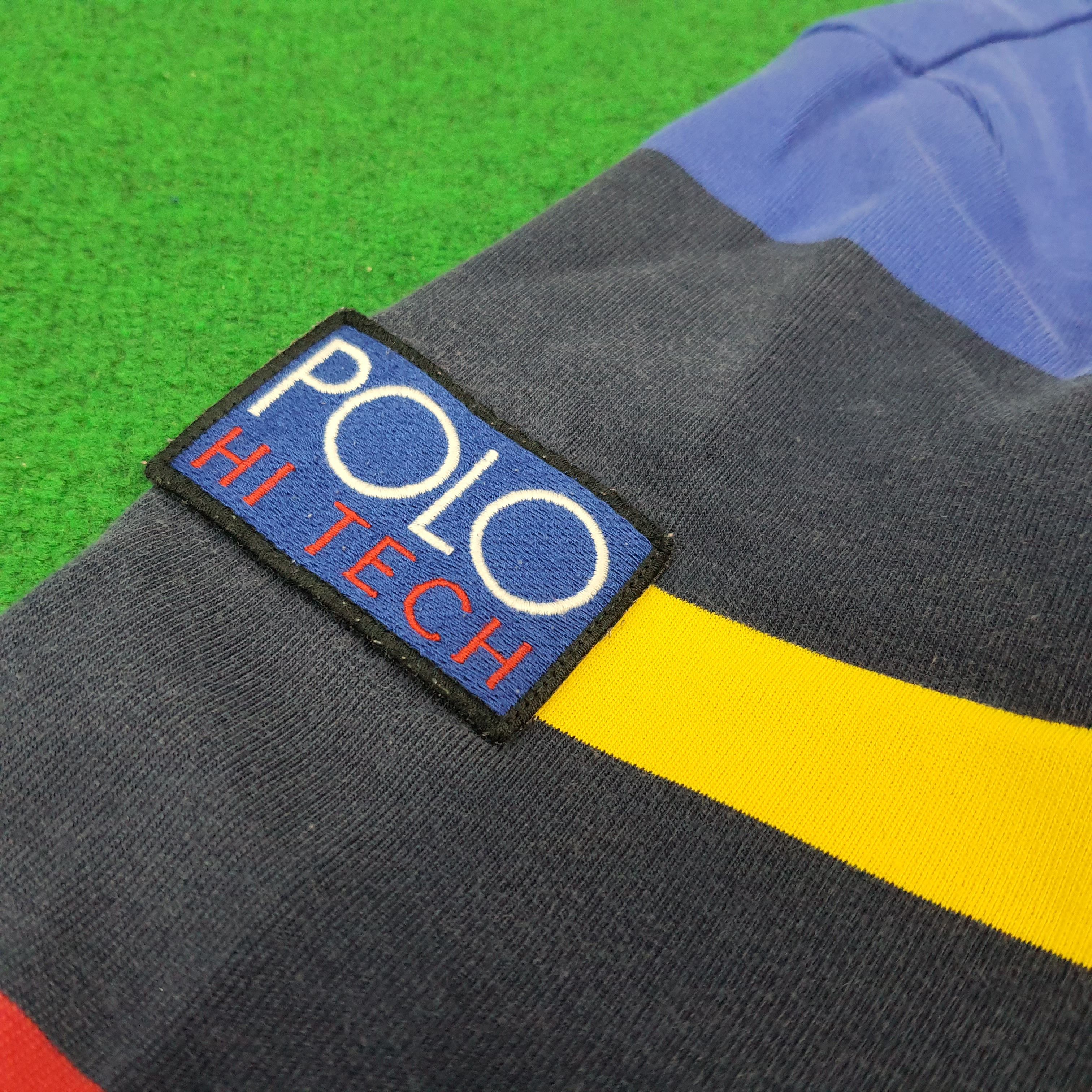 Polo Ralph Lauren Vintage Polo by Ralph Lauren Full Zip Stripe Sweater C269N3 Size US XL / EU 56 / 4 - 4 Thumbnail