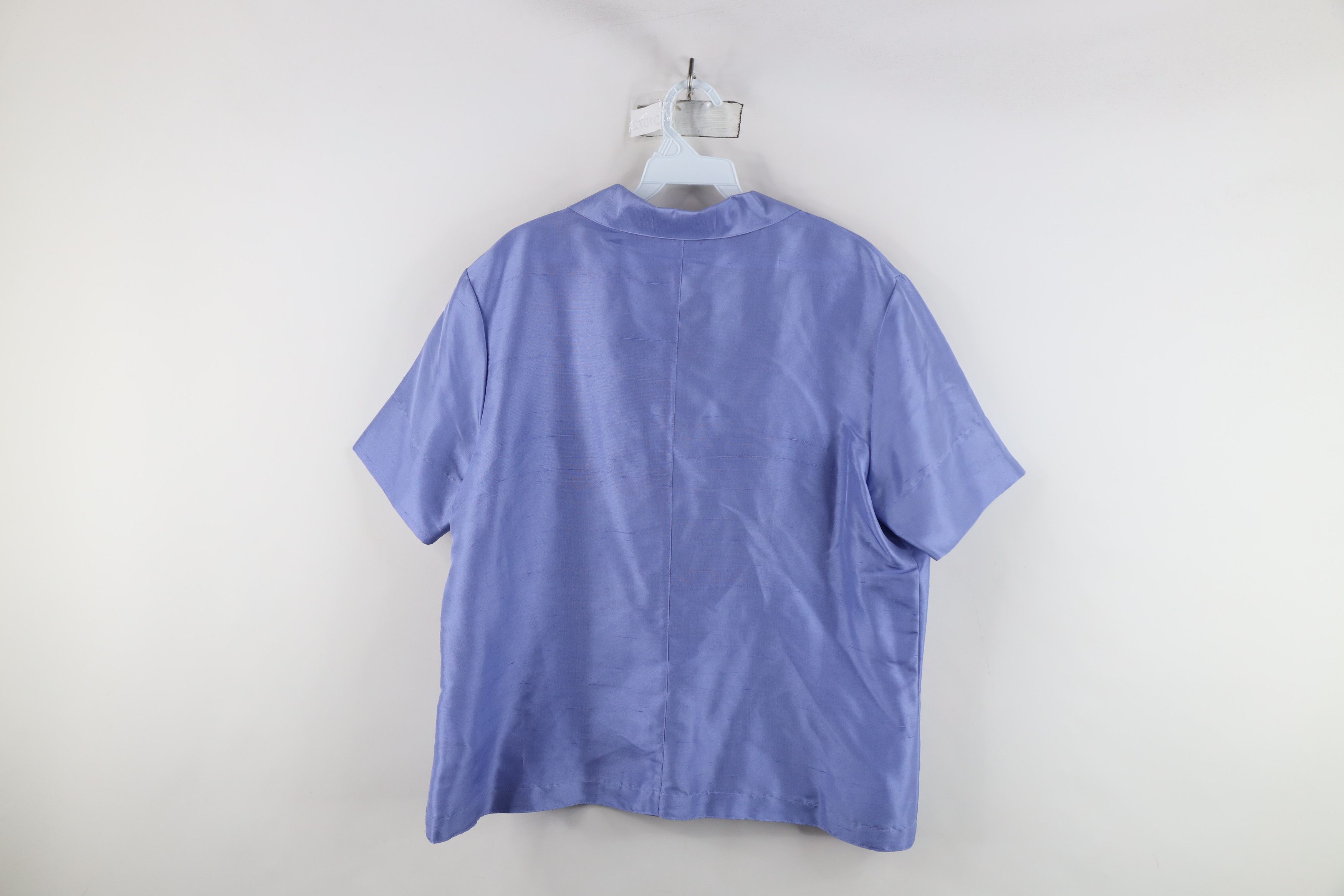 Vintage Vintage 90s Streetwear Short Sleeve Collared Button Shirt Size L / US 10 / IT 46 - 8 Thumbnail