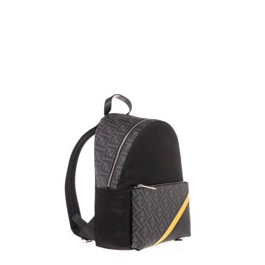 Fendi o1s1wg110925 Size: OS/Fendi Diagonal Backpack in Black Size ONE SIZE - 2 Thumbnail