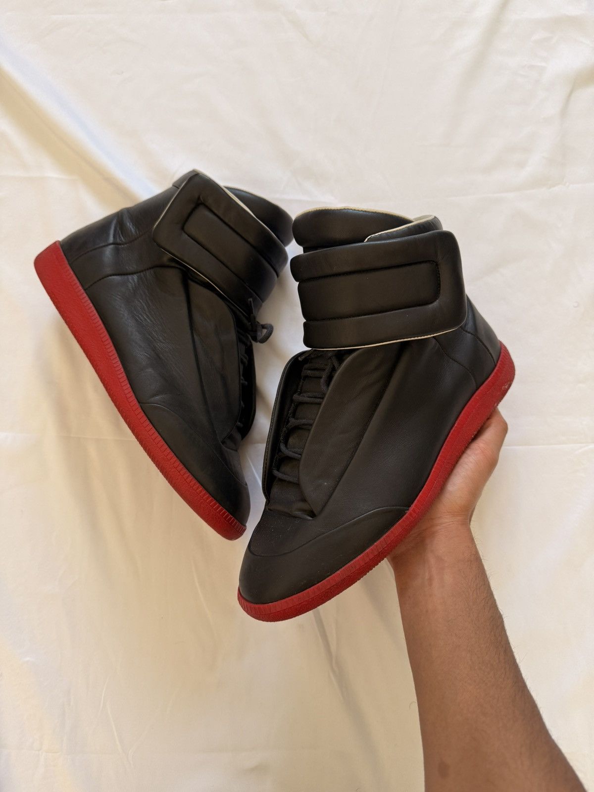 Maison Margiela High Top Cutout Sneakers | Grailed