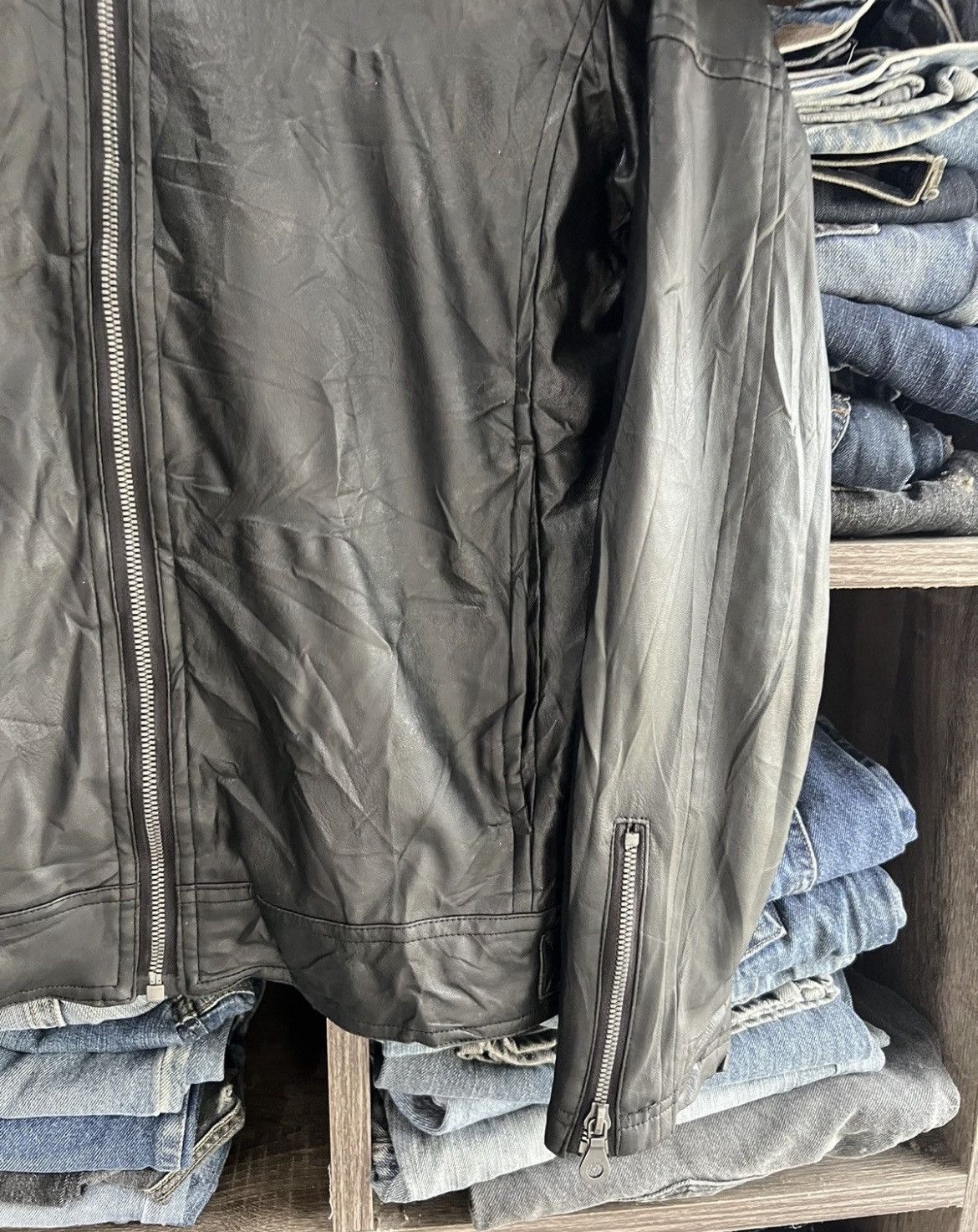 In The Attic 🔥In The Attic Synthetic Leather Jacket Size US S / EU 44-46 / 1 - 8 Thumbnail
