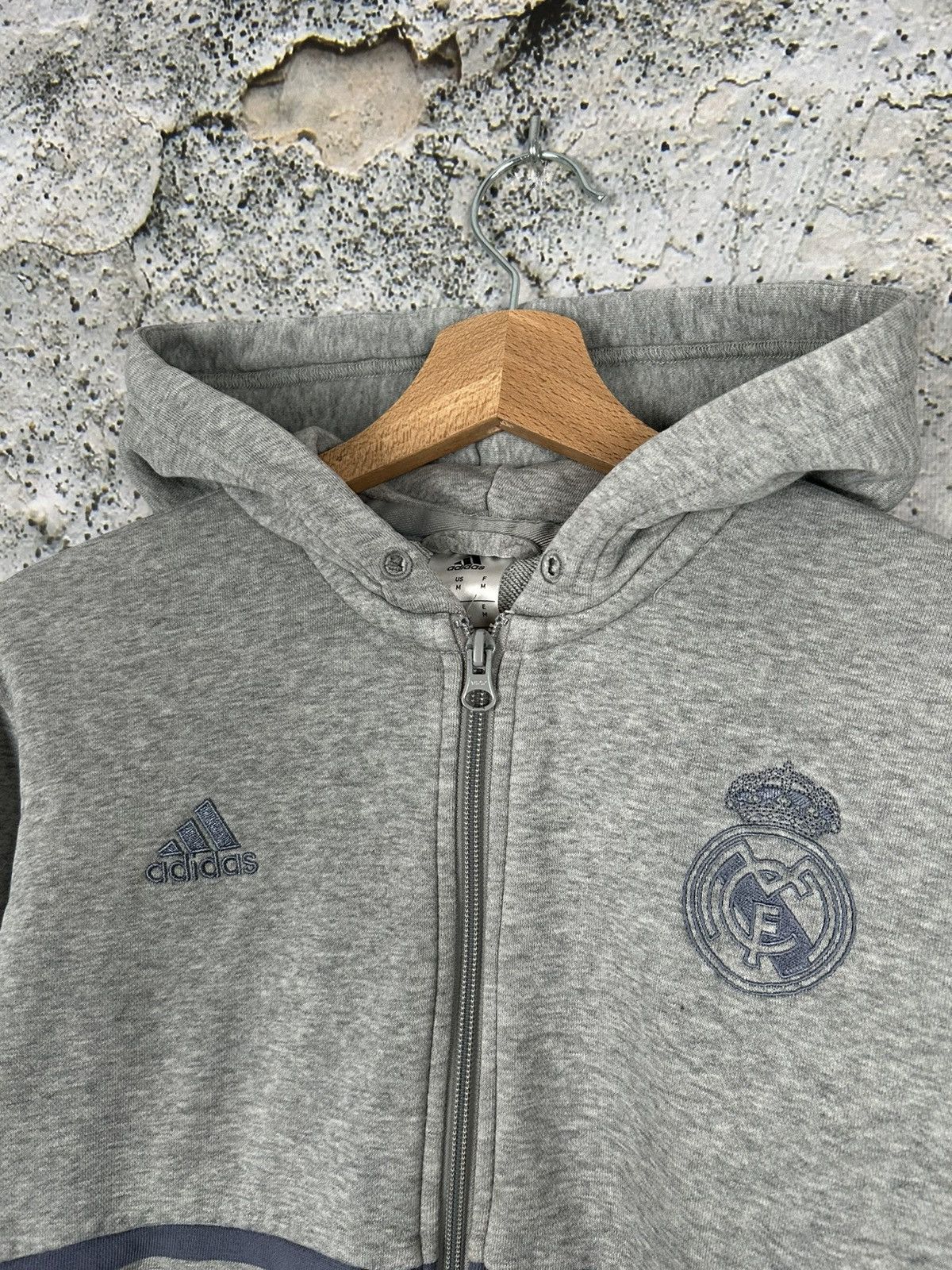Adidas Adidas Real Madrid Football Zip Hoodie Soccer Jersey Size US M / EU 48-50 / 2 - 3 Thumbnail