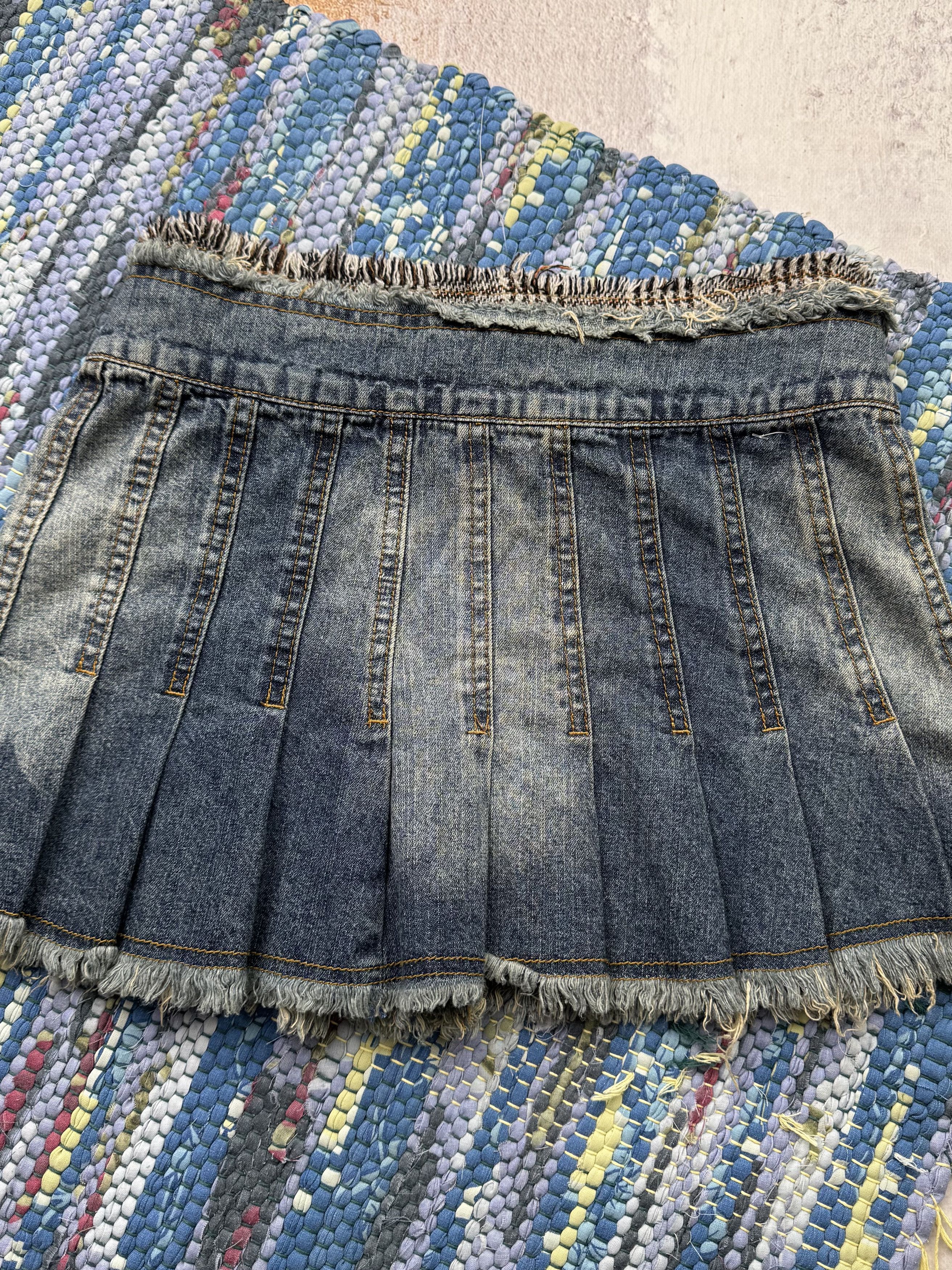 Vintage Vintage Mini Flare Skirt With Straps A565D15(147) Size 25" / US 0 / IT 36 - 7 Thumbnail