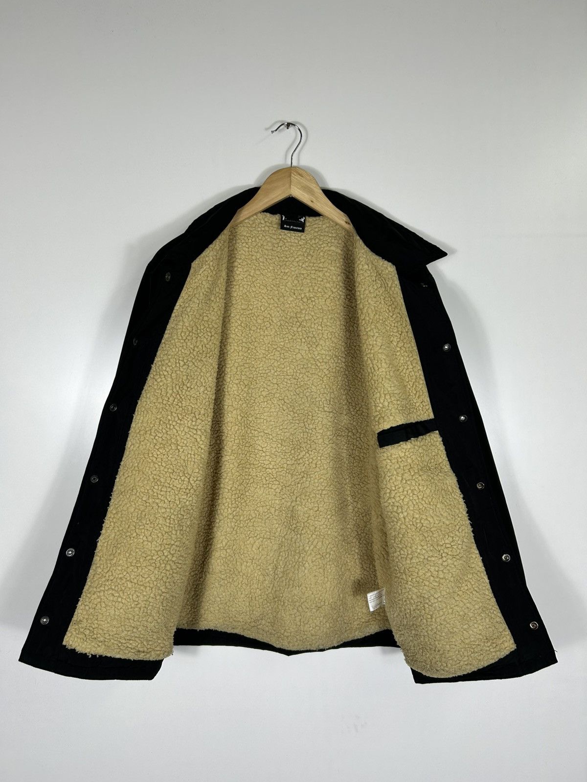 Thrasher Y2K Thrasher Sherpa-Lined Coach Jacket – Black Skateboarding Size US M / EU 48-50 / 2 - 10 Thumbnail