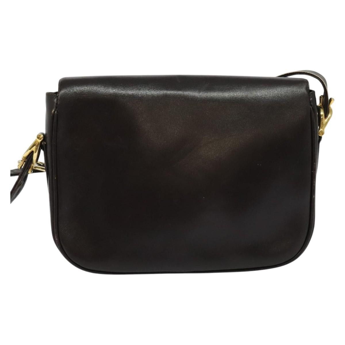 Celine CELINE Horse Carriage Shoulder Bag Leather Brown Gold Size ONE SIZE - 3 Thumbnail