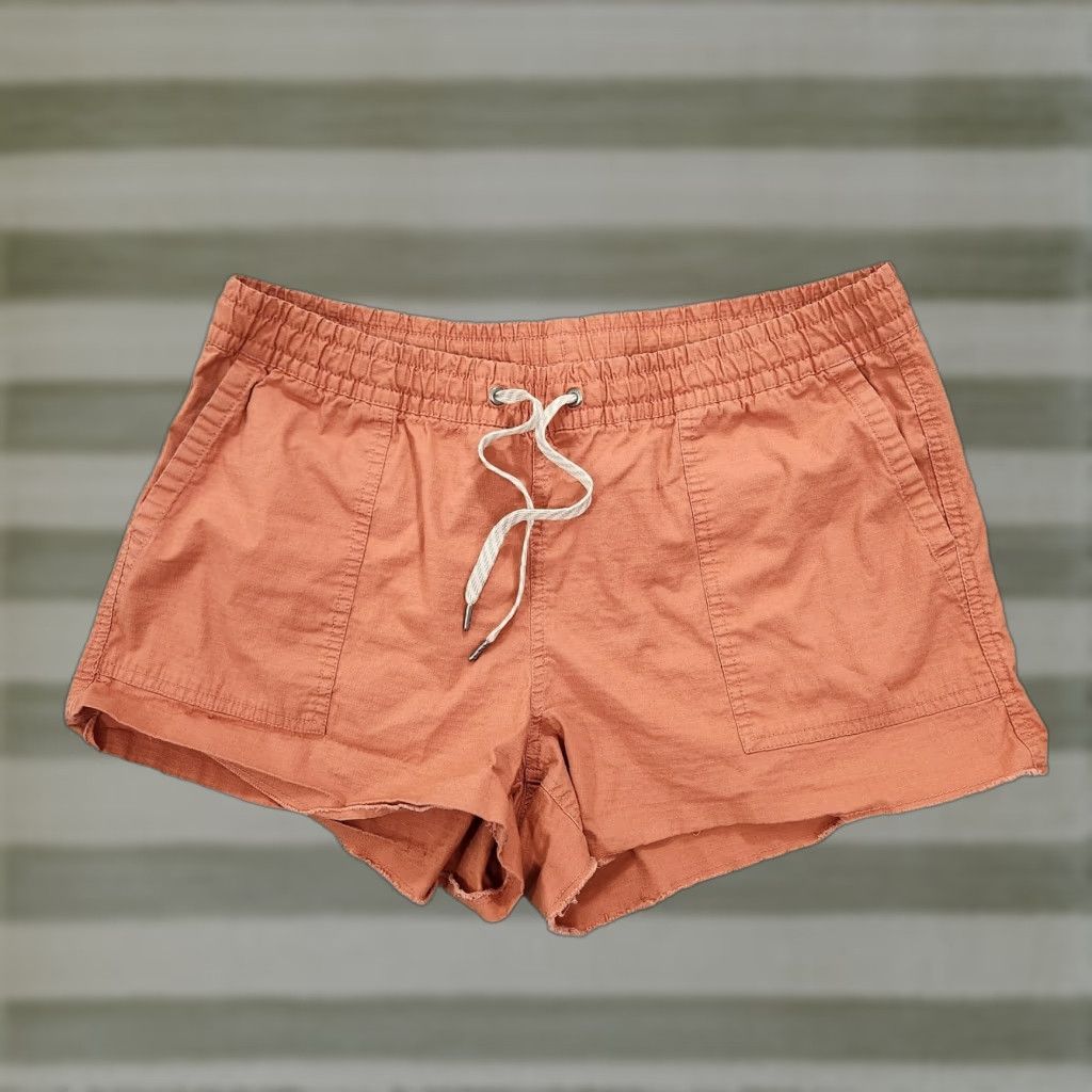 Vuori Womens Shorts Orange Vintage Ripstop Everyday Utility Beach VW385