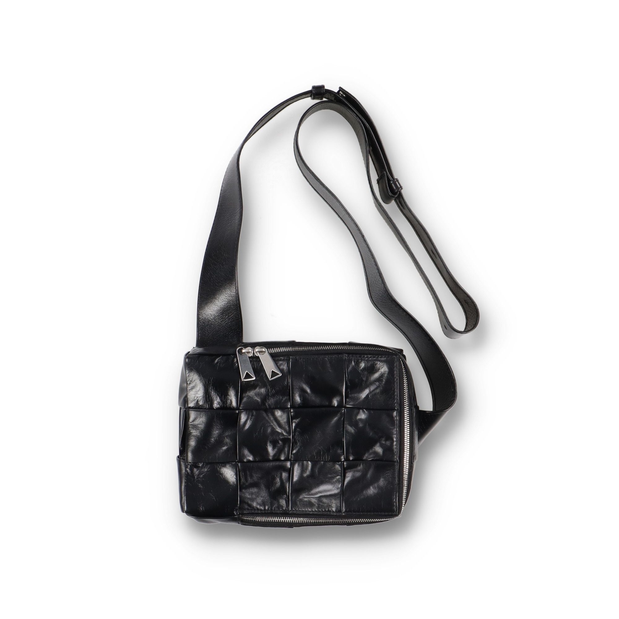 Bottega Veneta Black Intrecciato Leather Mini Cassette Sling Bag Size ONE SIZE - 9 Thumbnail