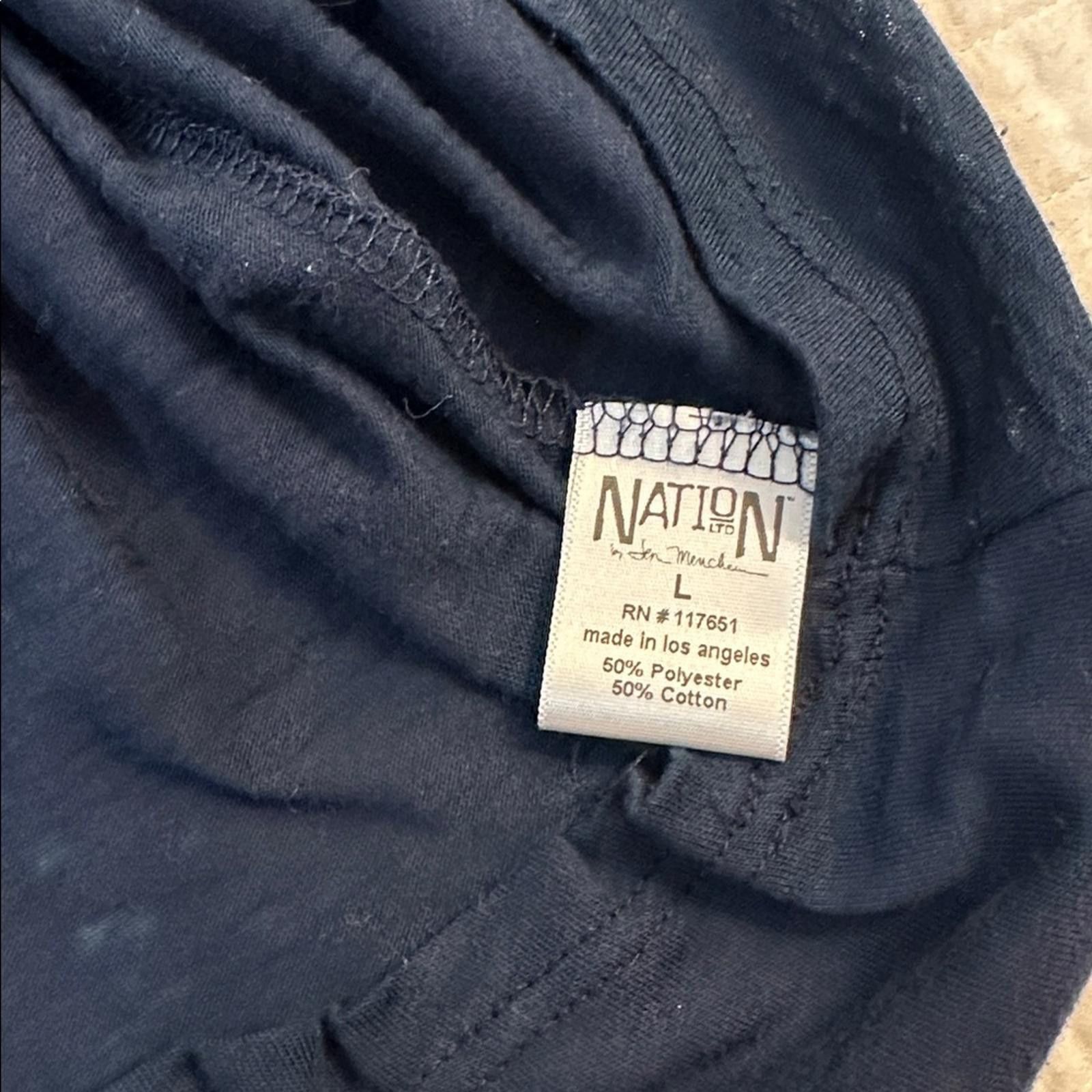 Other Nation by Jen Mencha Large Shirt soft cotton 3/4 sleeve EUC Size L / US 10 / IT 46 - 5 Thumbnail