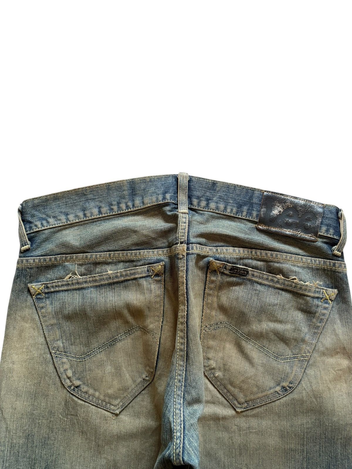 Lee Vintage Japanese Lee Riders Mud Wash Distress Baggy Jeans Size US 34 / EU 50 - 8 Thumbnail
