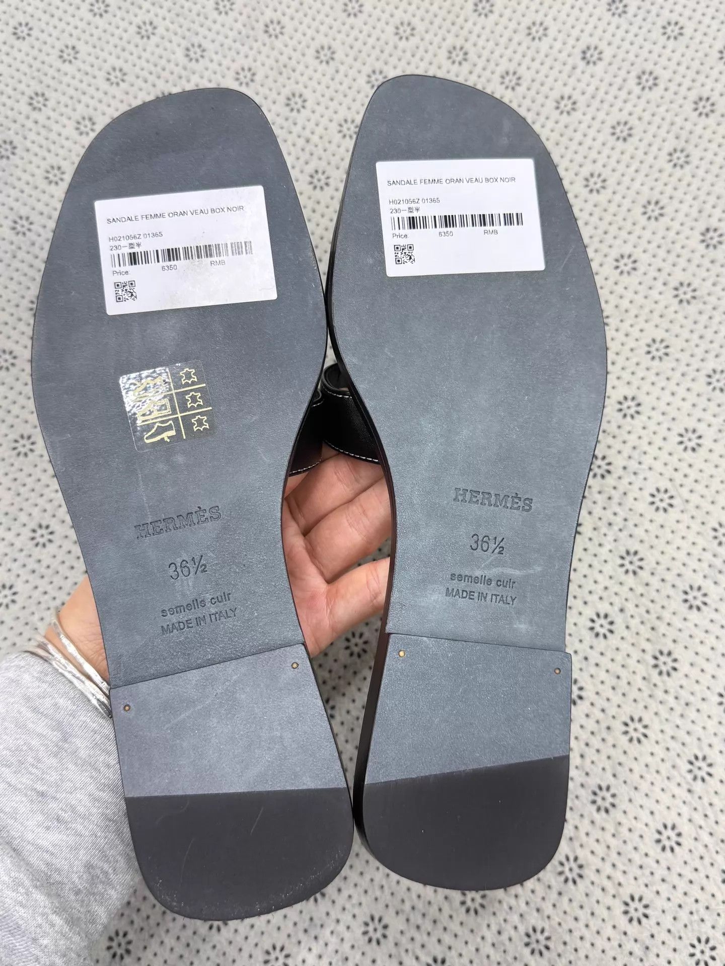 Hermes Hermes Classic H Black Slide 36.5 New With Box Size US 6 / IT 36 - 5 Thumbnail