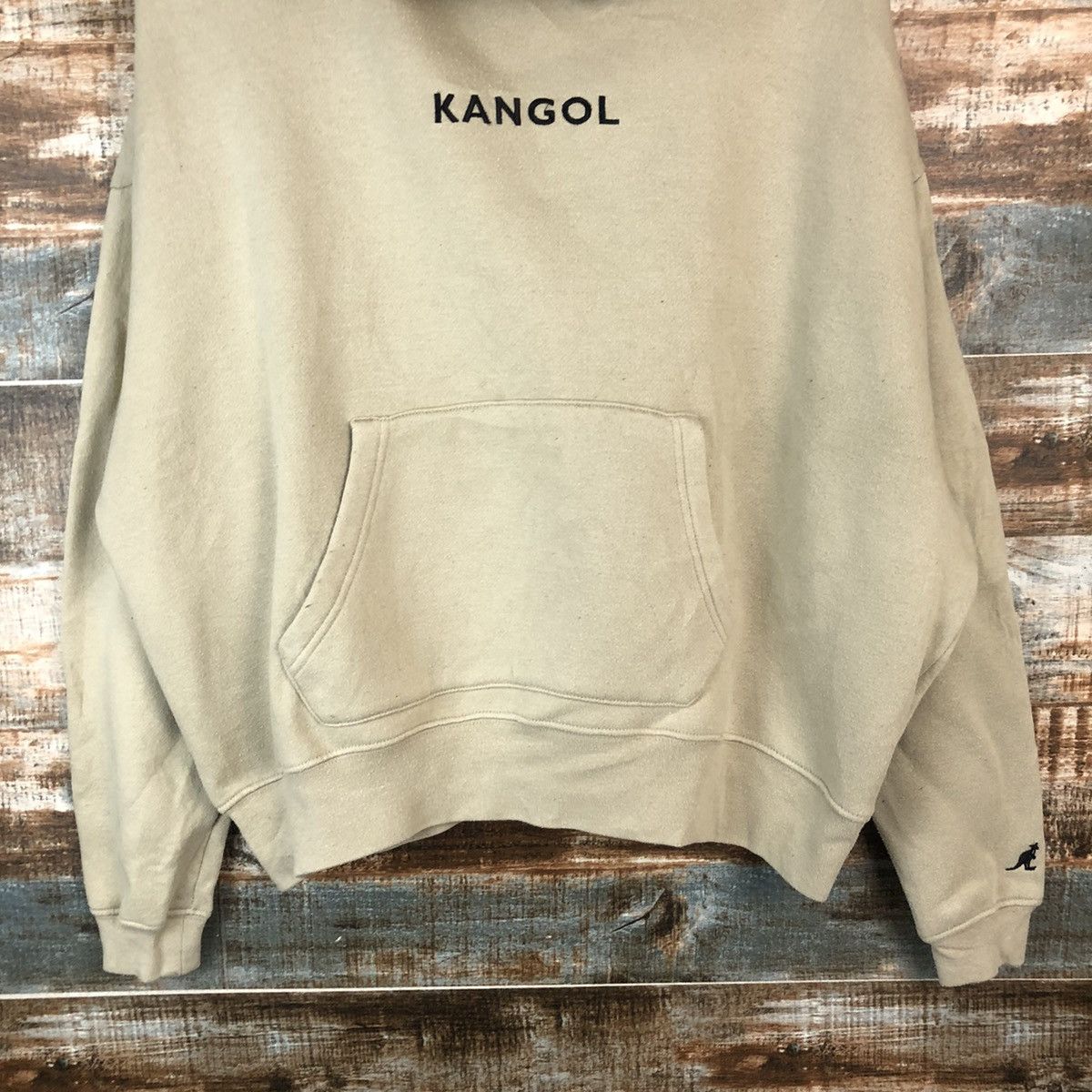 Kangol Kangol Cream baggie Hoodie #A2022 Size US M / EU 48-50 / 2 - 6 Thumbnail