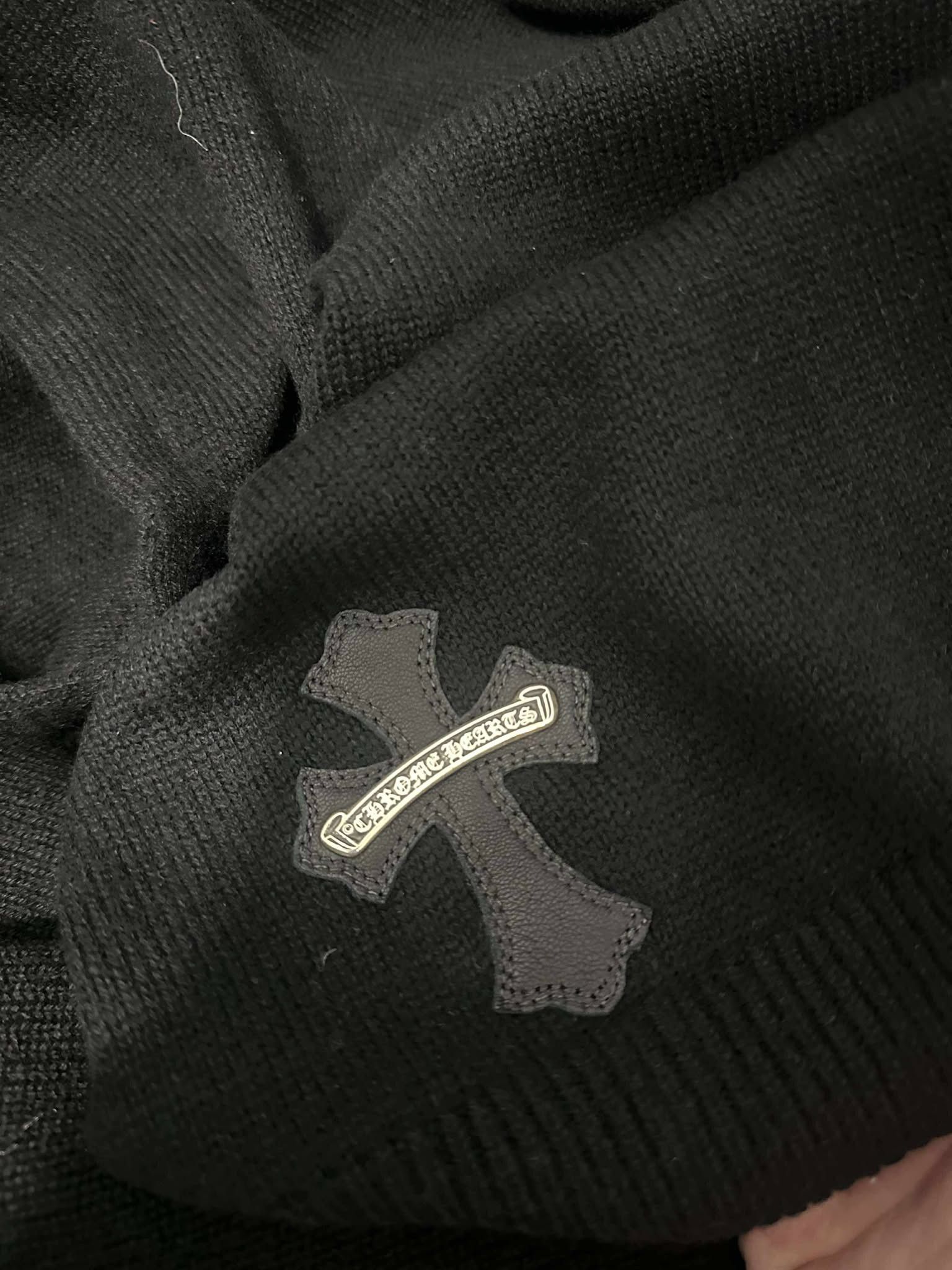 Chrome Hearts Cashmere Cross Patch Hoodie Size US M / EU 48-50 / 2 - 4 Thumbnail