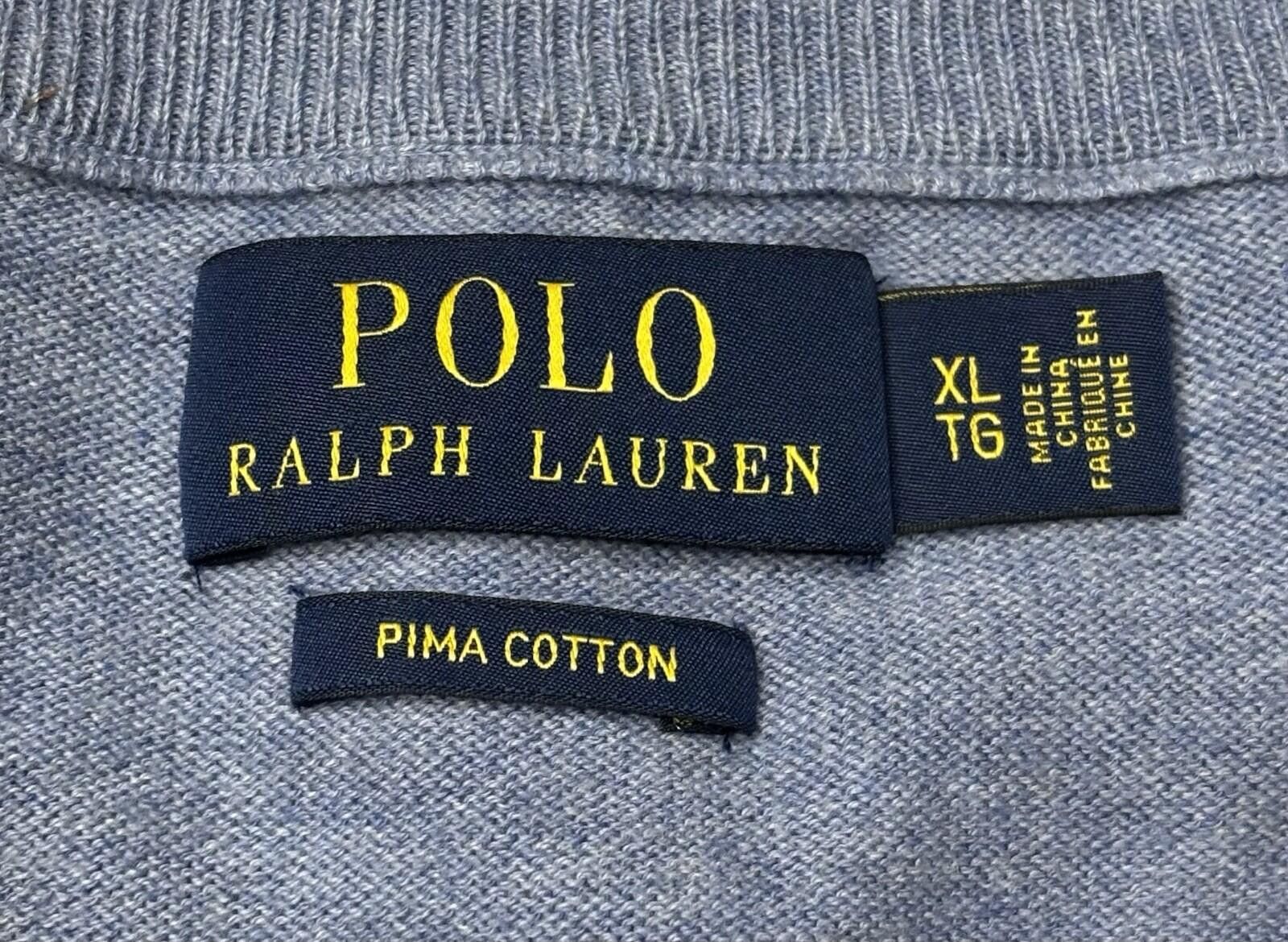 Polo Ralph Lauren Polo Ralph Lauren Sweater Mens XL Pima Cotton V-Neck Size US XL / EU 56 / 4 - 2 Thumbnail