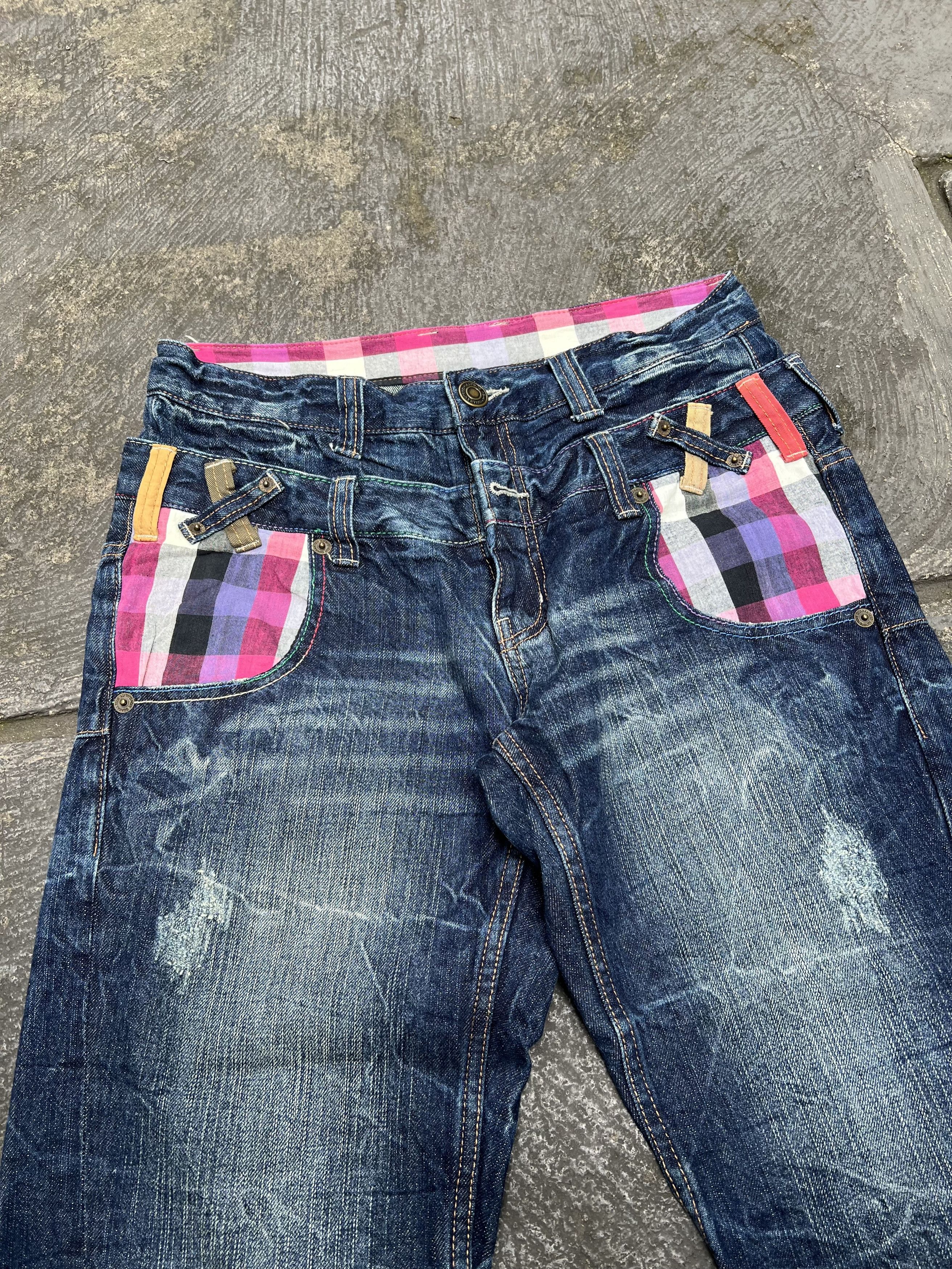 Japanese Brand 2000s Japanese Ifsix Double Waist Wash Jeans Jorts Short y2k Size US 31 - 4 Thumbnail
