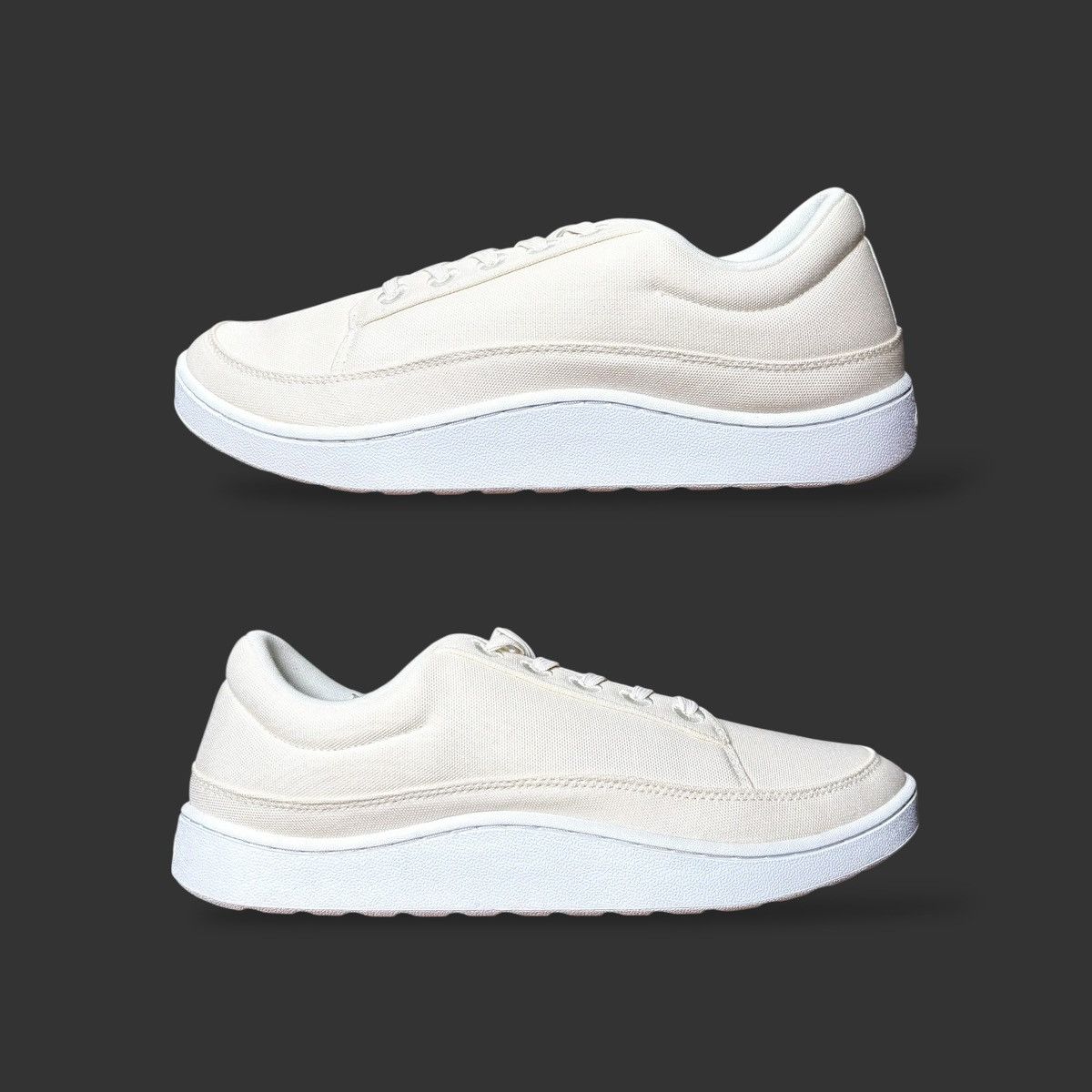 Allbirds Allbirds Men’s Natural White Canvas Pacer Sneakers Sz 11 Size US 11 / EU 44 - 9 Thumbnail