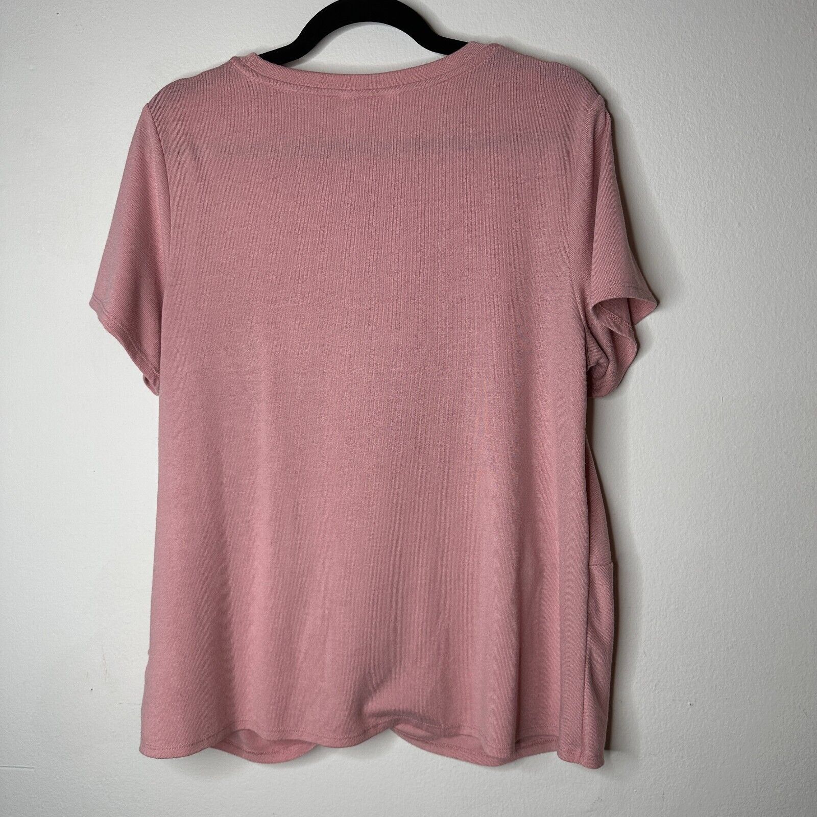 Other Time & Tru Pink Front-Twist Tie Round Neck Flowy Tunic Top L Size L / US 10 / IT 46 - 2 Thumbnail