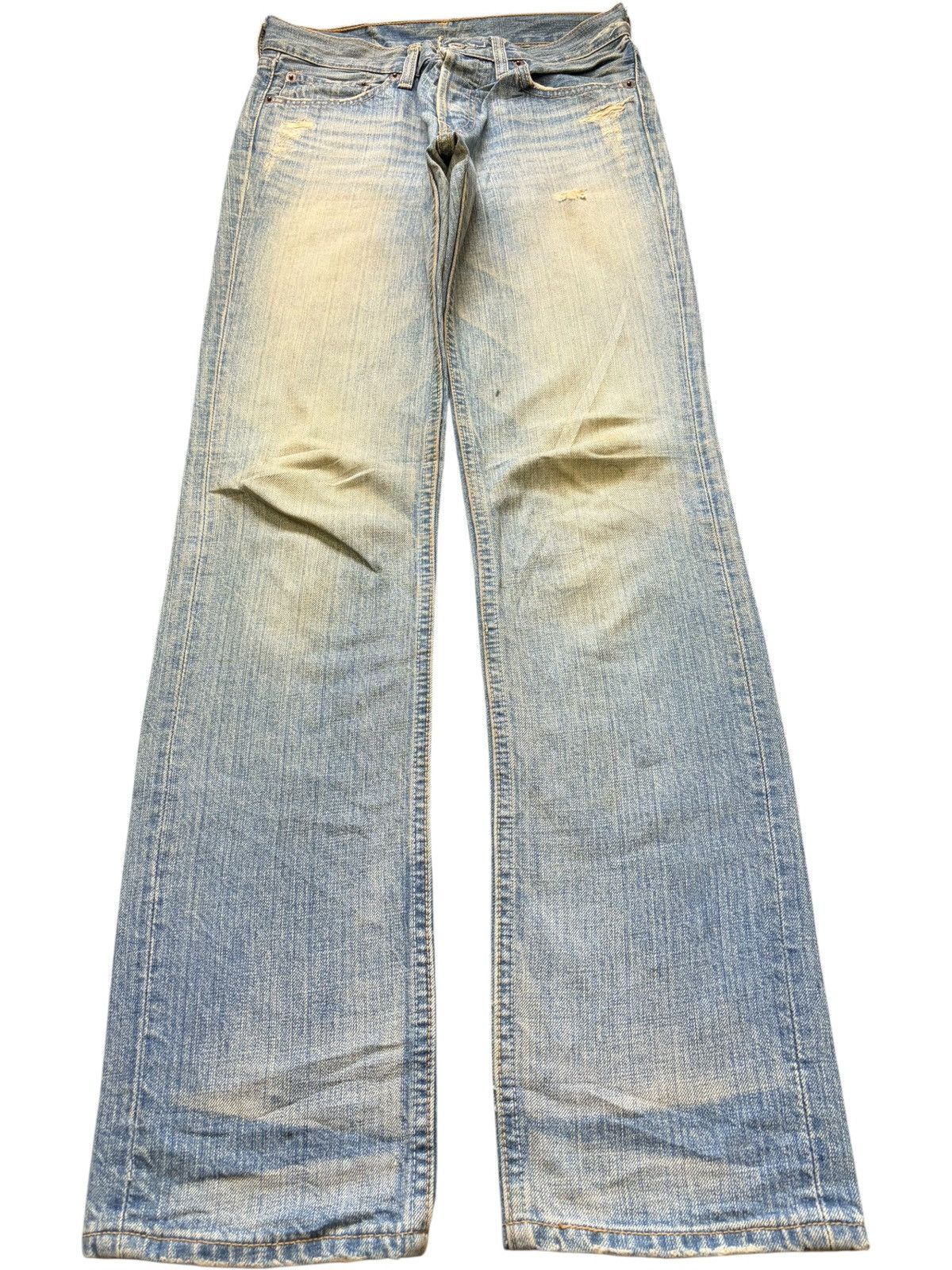 Levi's Vintage 90s Levis 501 Rusty Wash Distressed Jeans Size 27" / US 4 / IT 40 - 1 Thumbnail