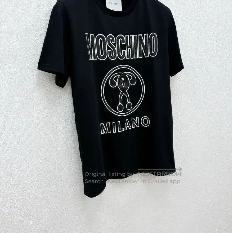 Moschino Moschino Black Cotton Short Sleeve T-Shirt . Size US S / EU 44-46 / 1 - 2 Thumbnail