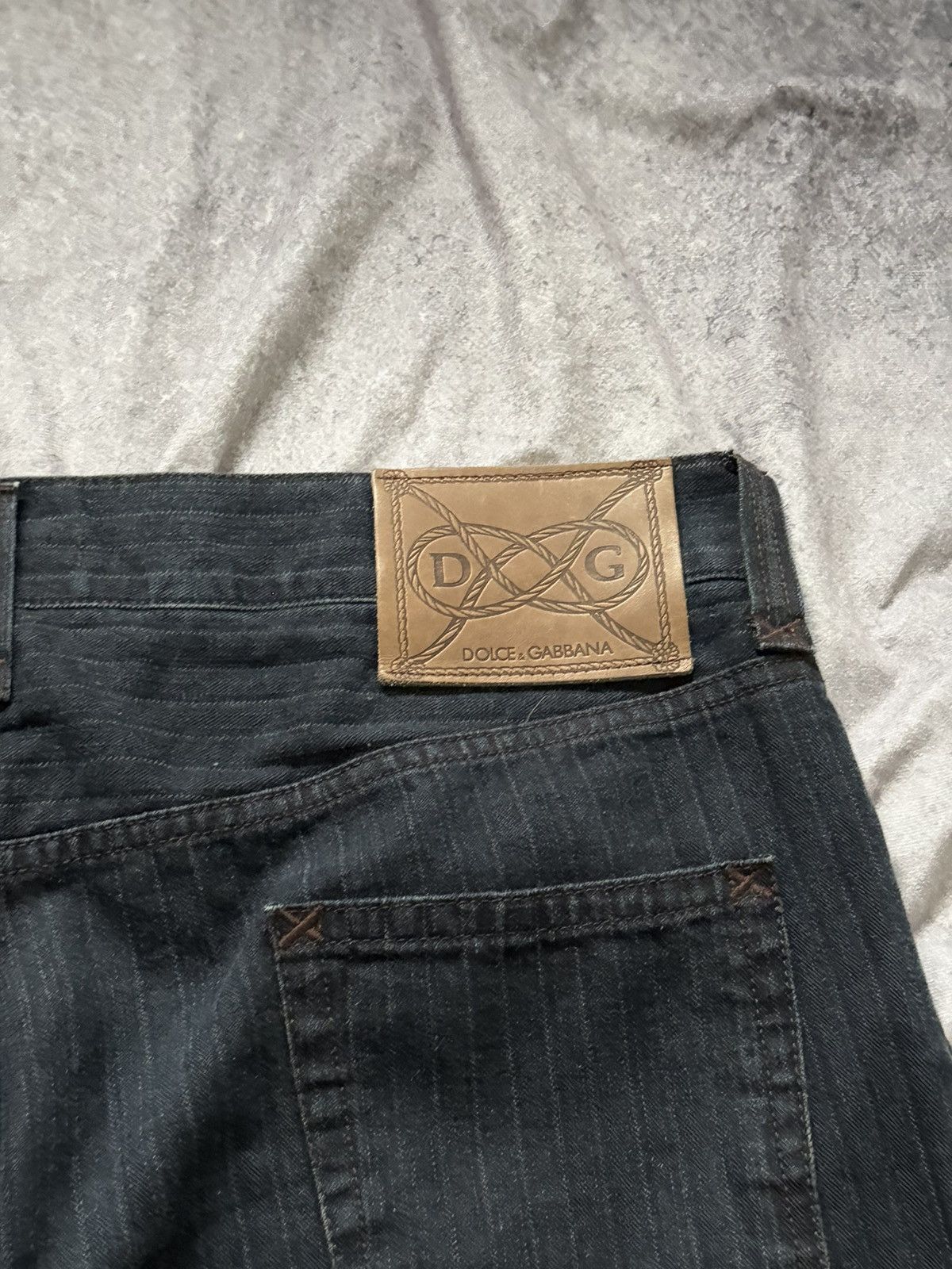 Dolce & Gabbana Dolce & Gabbana Denim Collection Men Jeans Striped Size US 38 / EU 54 - 6 Thumbnail
