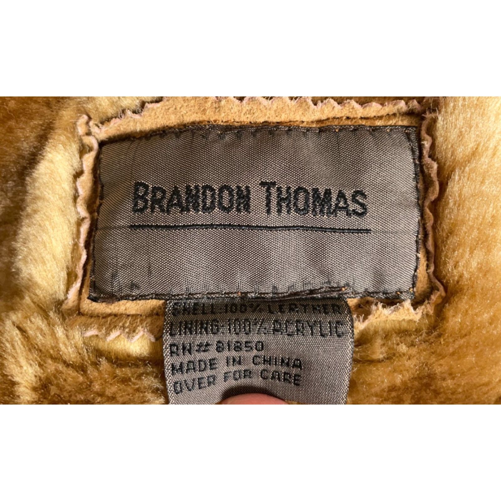 Vintage VINTAGE Brandon Thomas Coat Women Long Leather Trench Brown Faux Fur Lined Boho Hippie Retro Penny Lane Womens Large Size L / US 10 / IT 46 - 3 Thumbnail