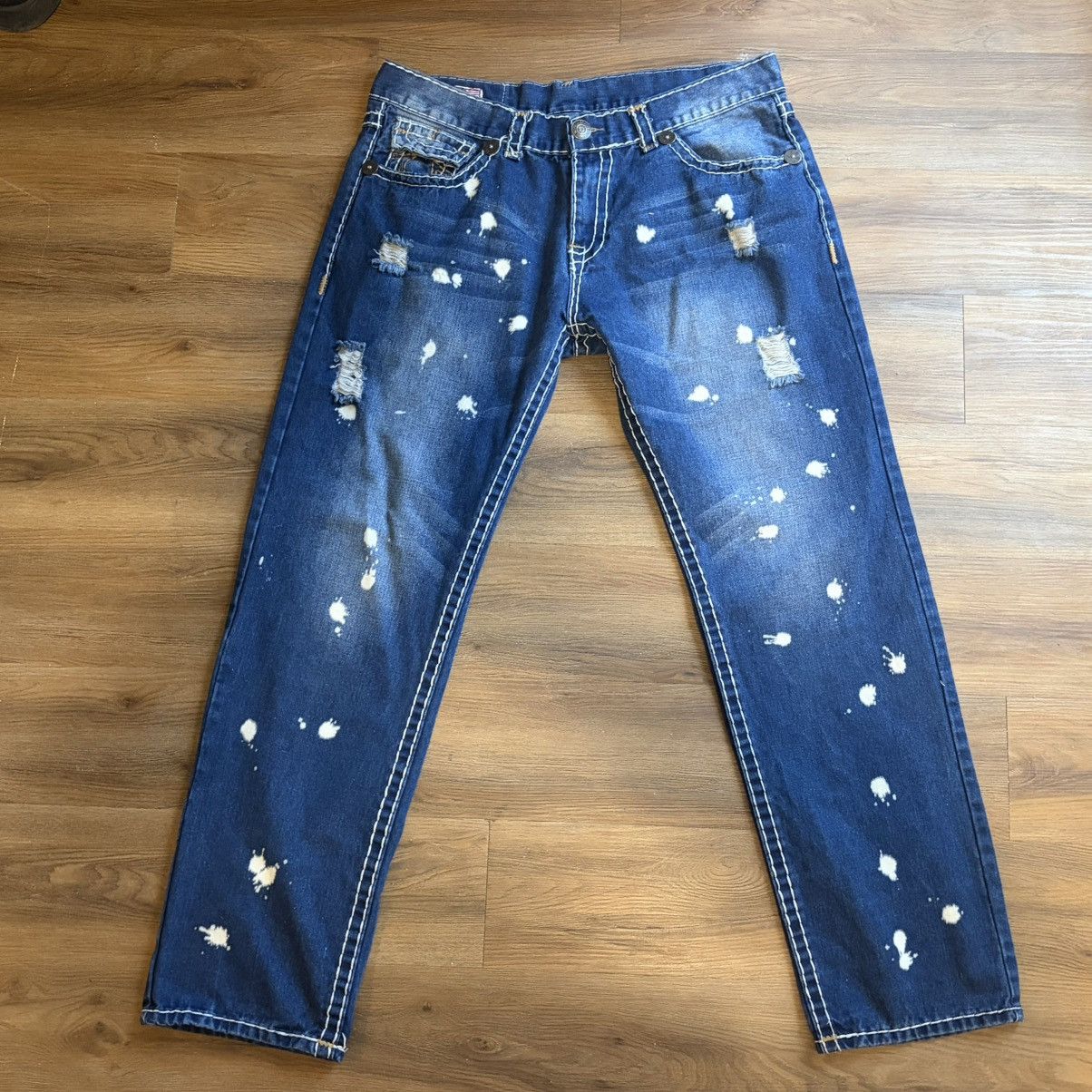 True Religion BAGGY ACID WASH TRUE RELIGION JEANS Size US 40 / EU 56 - 2 Thumbnail
