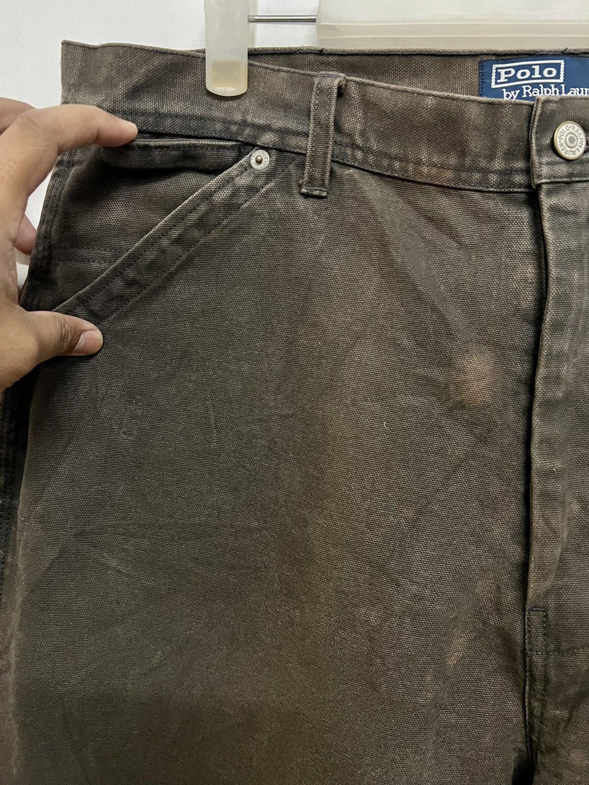 Polo Ralph Lauren × RRL Ralph Lauren × Vintage VINTAGE FLARED RECONSTRUCTED POLO RL CARPENTER ARMY UTILITY Size US 36 / EU 52 - 10 Thumbnail