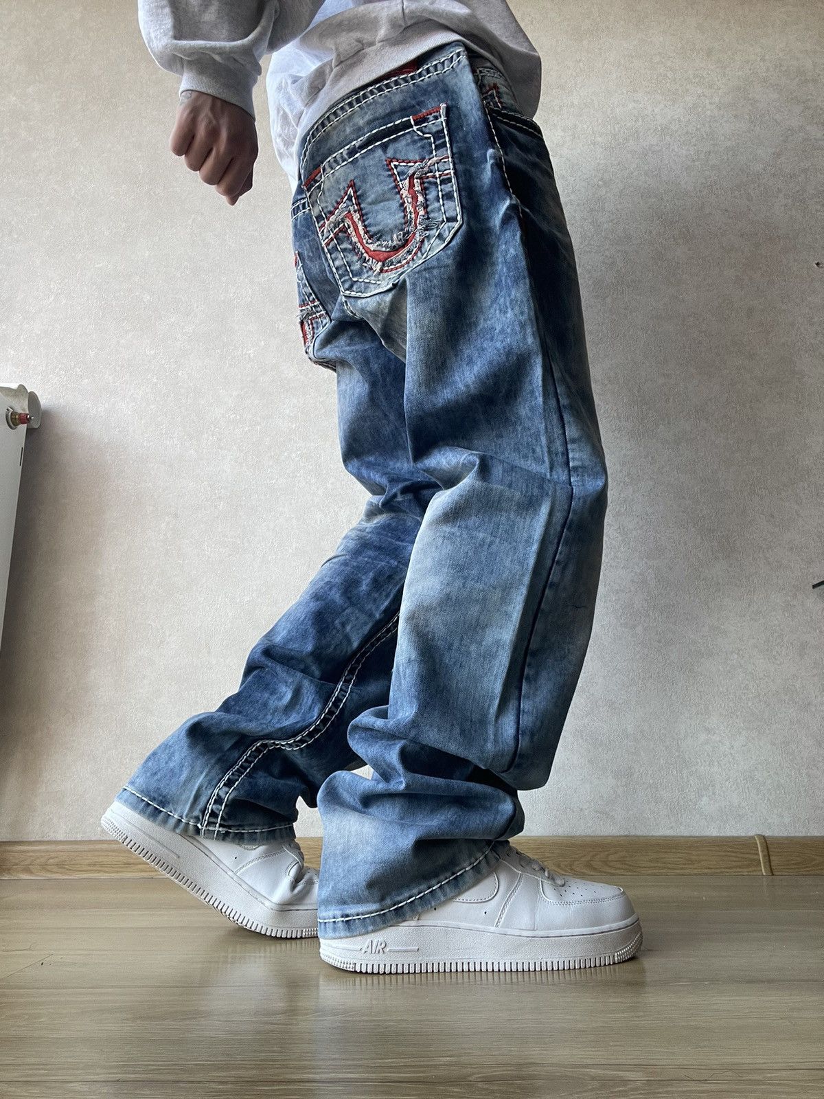 Vintage True Religion JACKSON Distressed Denim Jeans