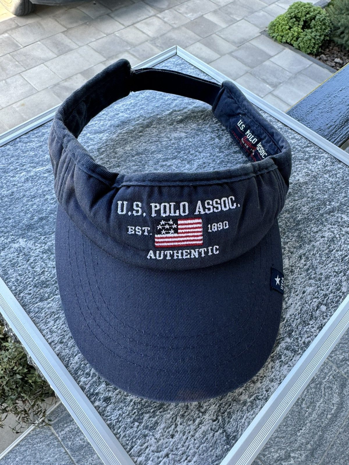 U.S. Polo Assn. × Vintage US Polo Assoc Visor Cap Vintage USA Size ONE SIZE - 2 Thumbnail
