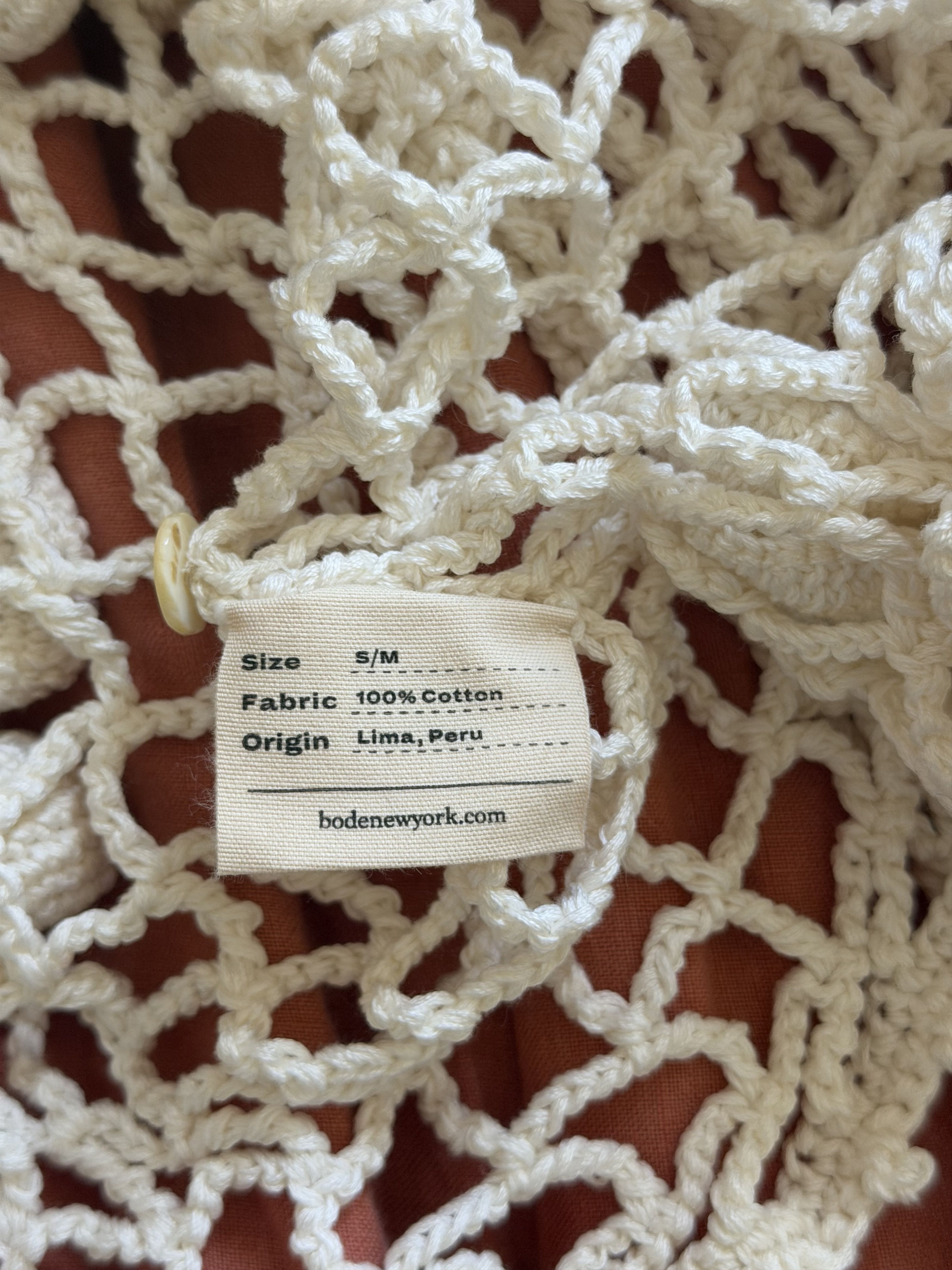 Bode Bode Berry Crochet Overshirt in White Size US S / EU 44-46 / 1 - 10 Thumbnail