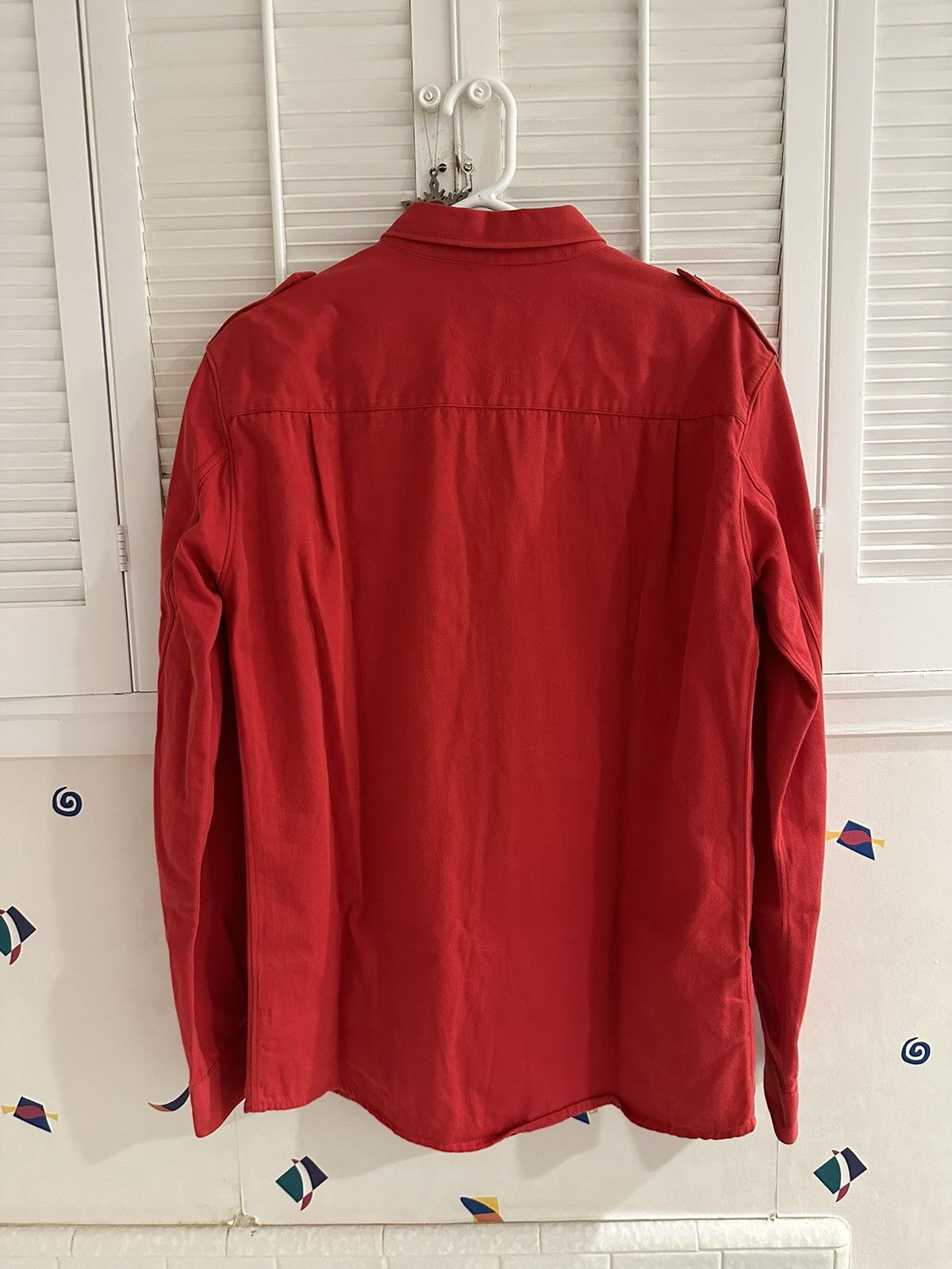Helmut Lang SS1997 Military Officer’s Shirt in Red Size US M / EU 48-50 / 2 - 4 Thumbnail